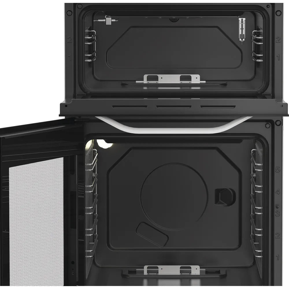 Hotpoint HDG5GCW 50cm Freestanding Gas Double Oven Cooker In White