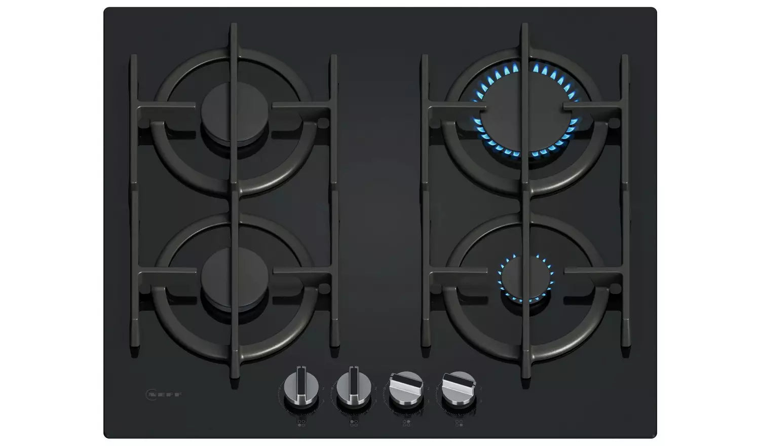 NEFF T26PIP4S0 59cm 4 Burner Gas Hob - Black