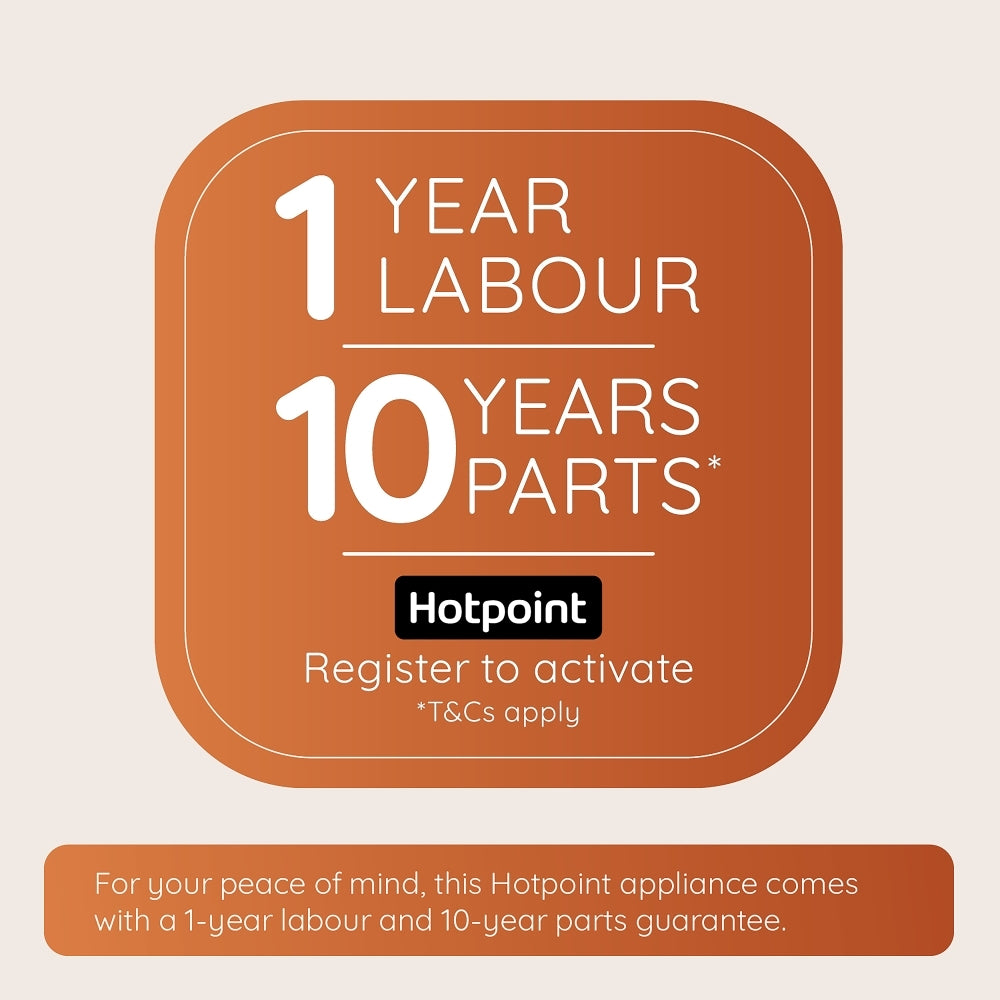 Hotpoint HTG5GCW 50cm Freestanding Gas Twin Cavity Cooker In White