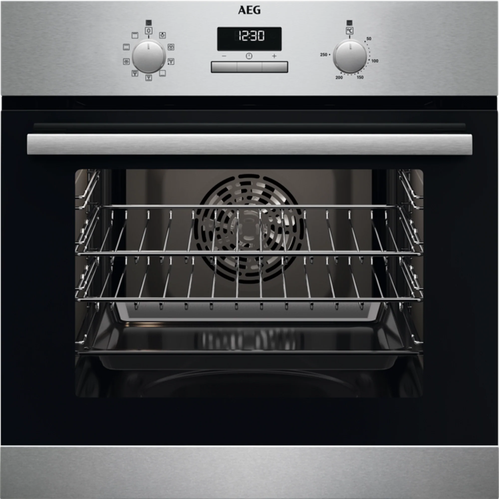 AEG BCX23101EM 59.4cm Built In Electric Single Oven - Stainless