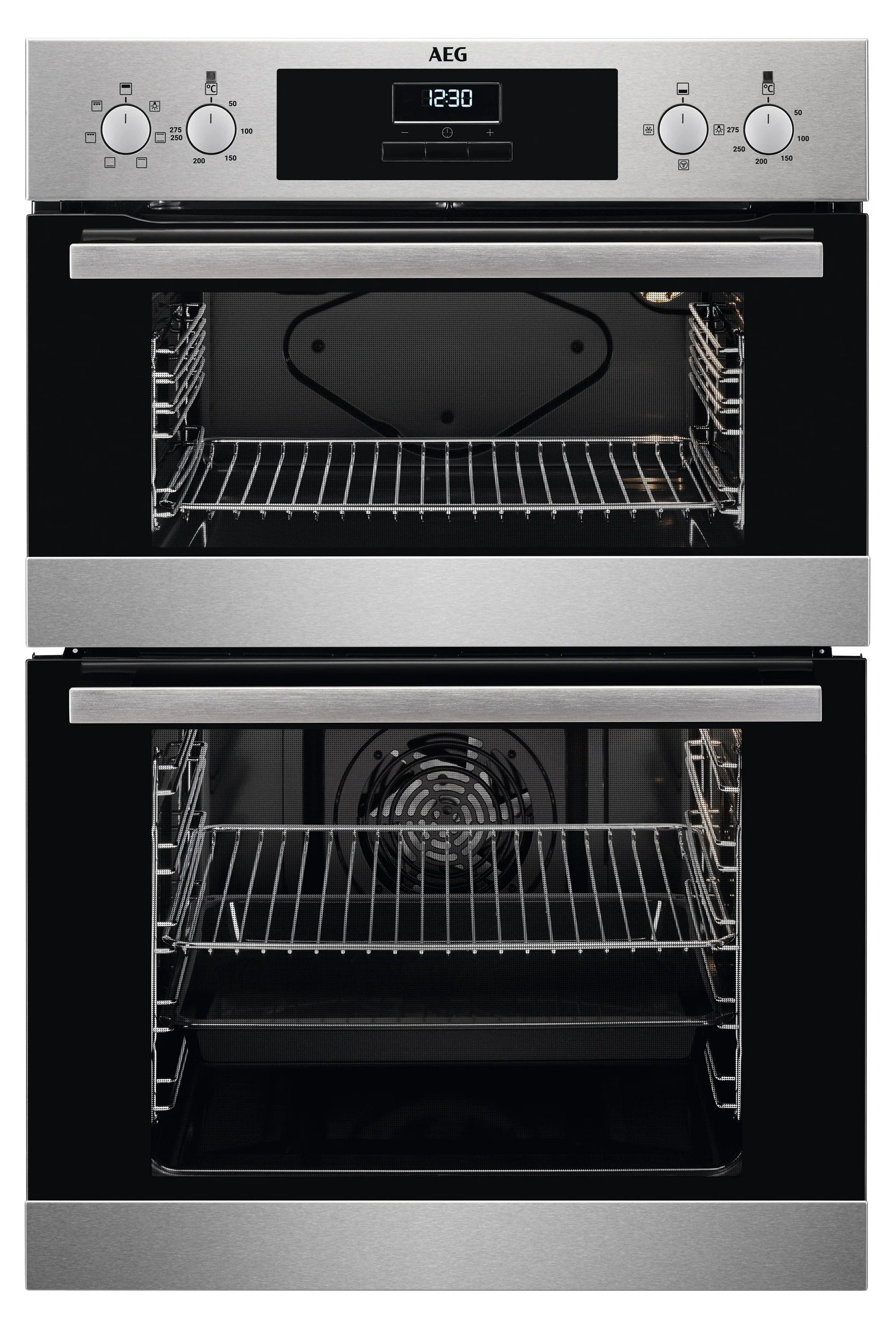 AEG DEX33111EM 59.4cm Built In Electric Double Oven - Stainless