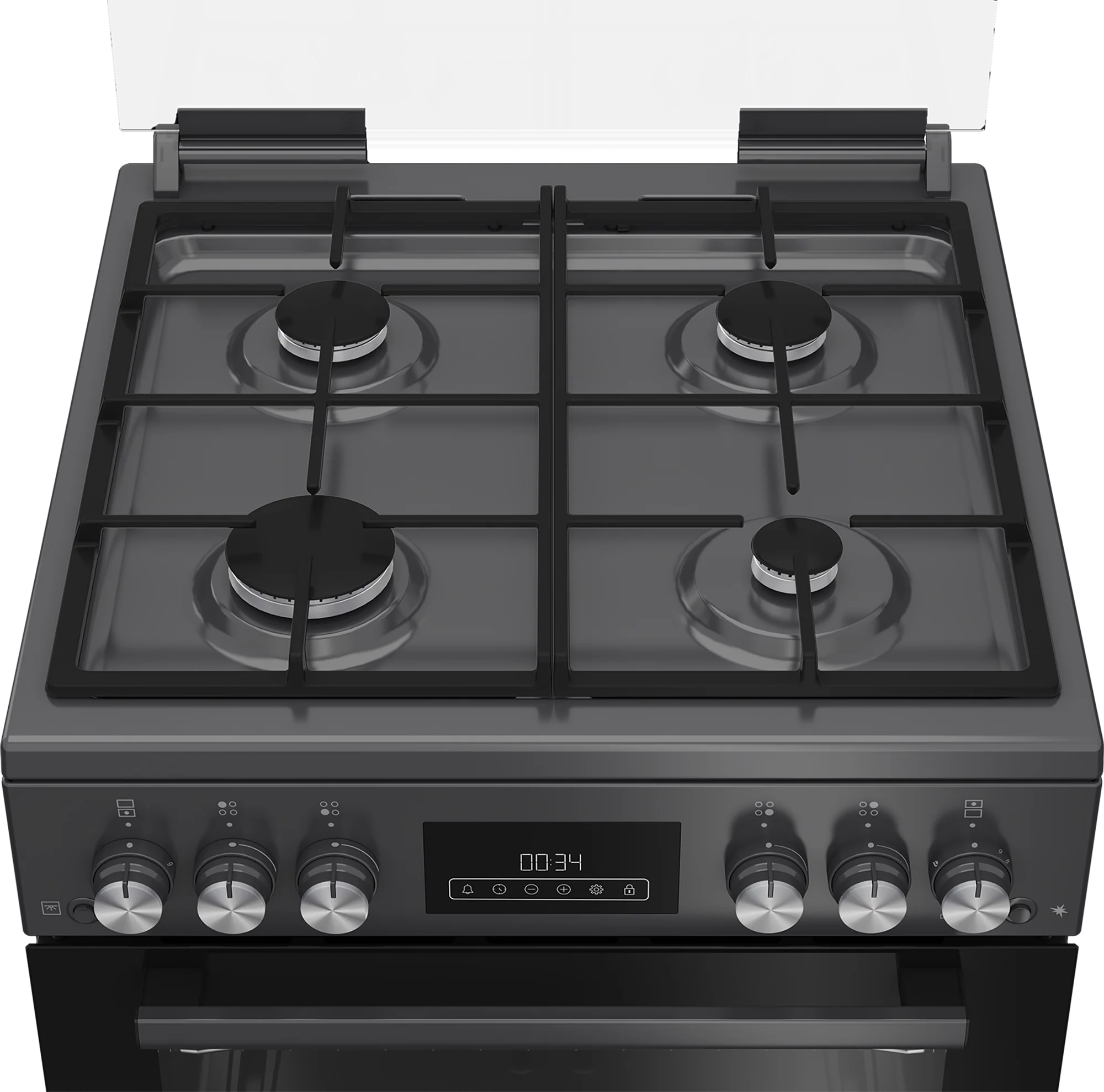 Blomberg GGRN655N 60cm Double Oven Gas Cooker with Gas Hob - Anthracite