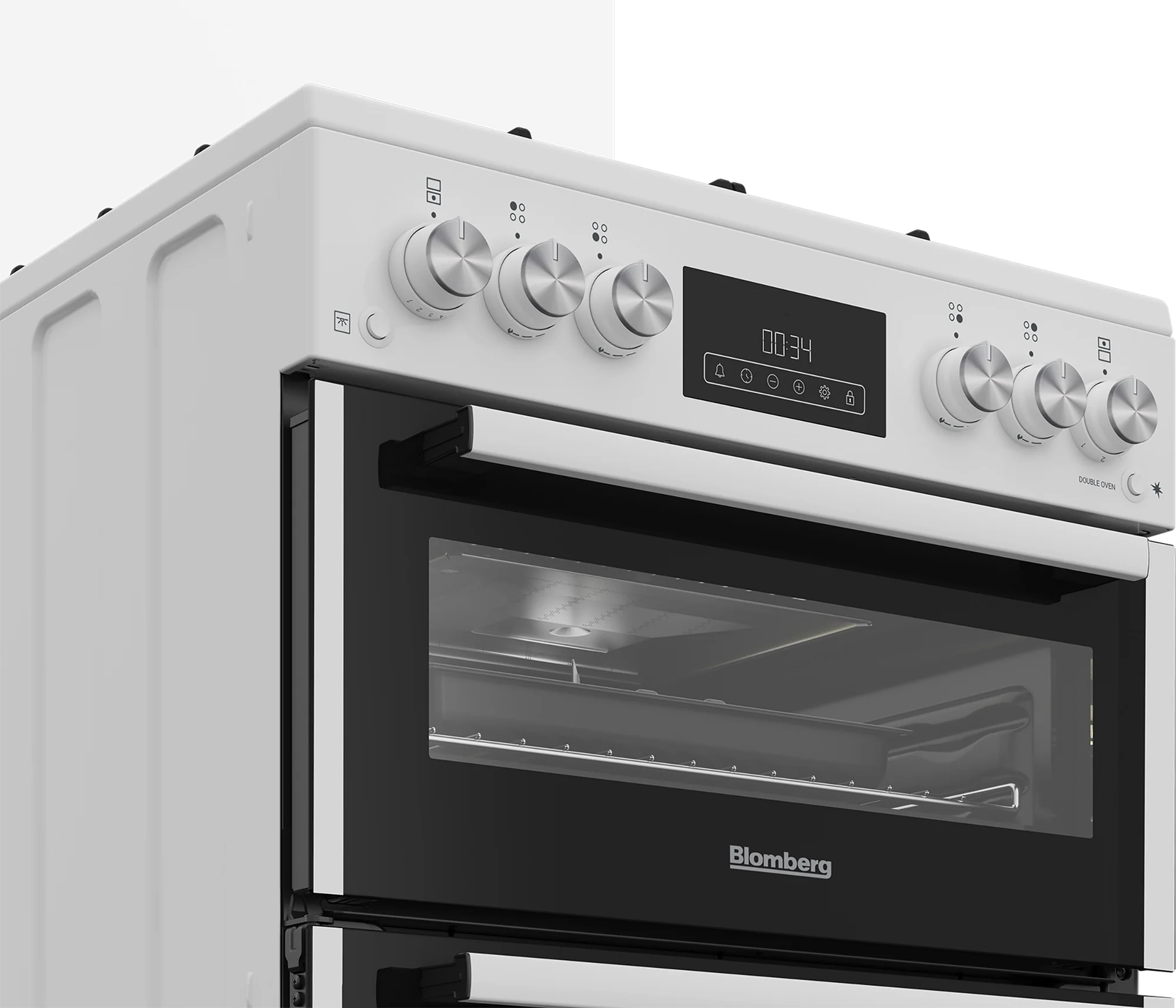 Blomberg GGRN655W 60cm Double Oven Gas Cooker with Gas Hob - White