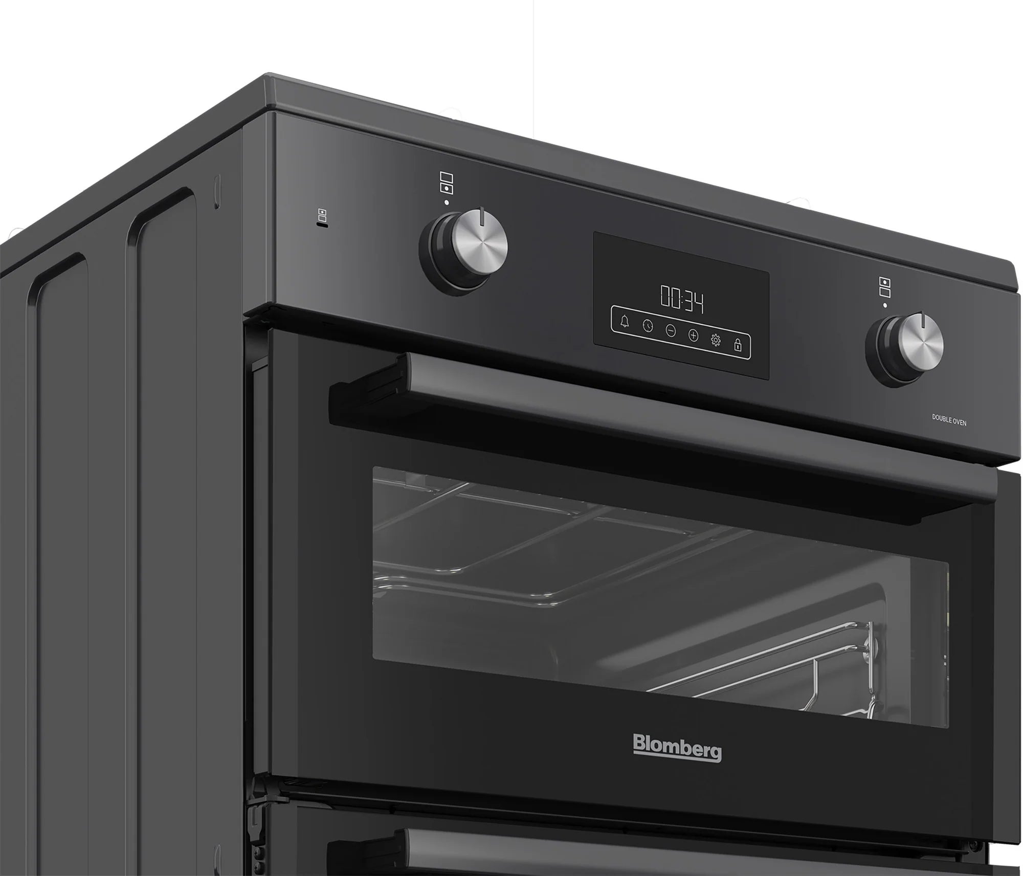 Blomberg HIRN651N 60cm Double Oven Electric Cooker with Induction Hob - Anthracite
