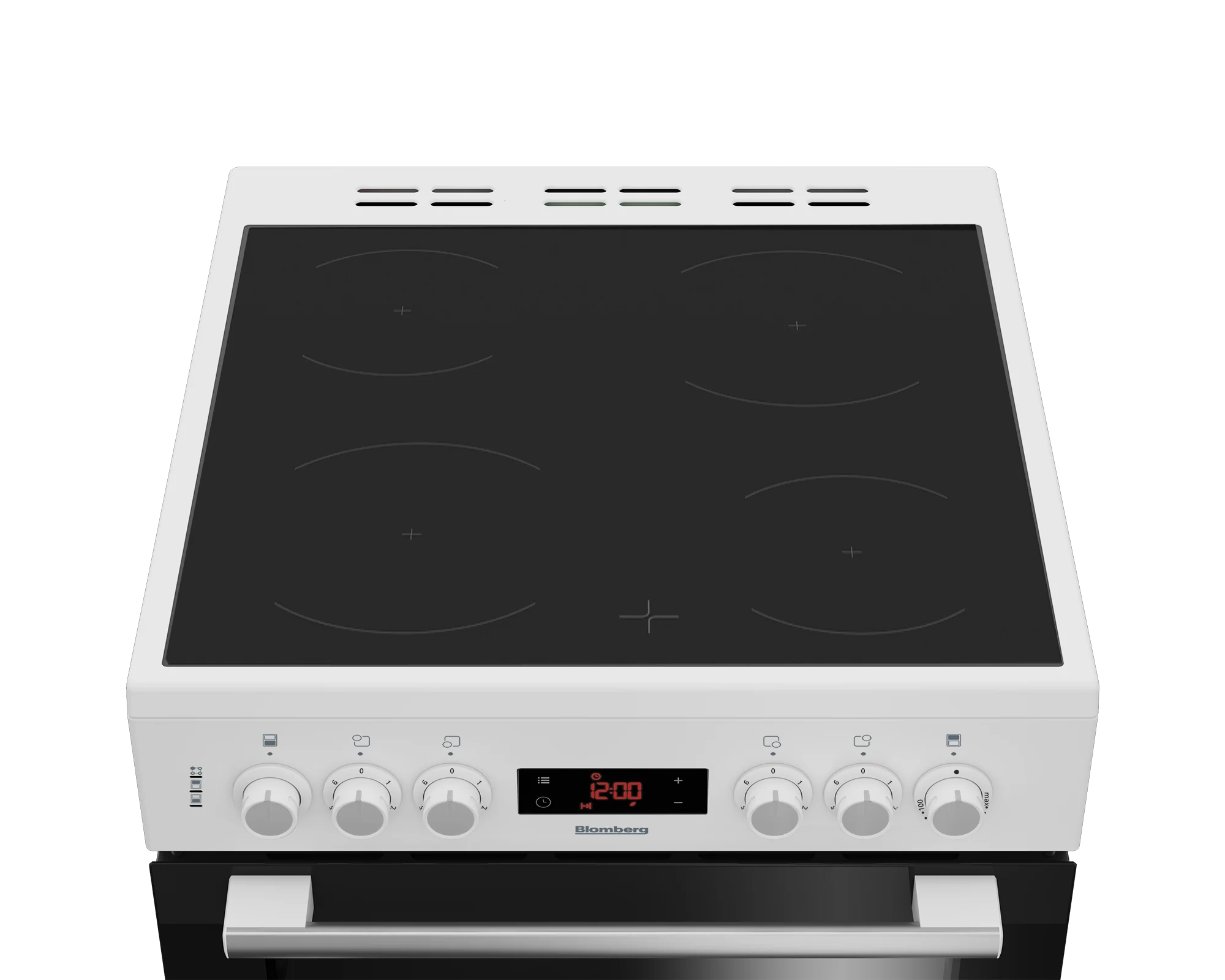 Blomberg HKN65W 60cm Electric Double Oven with Ceramic Hob - White