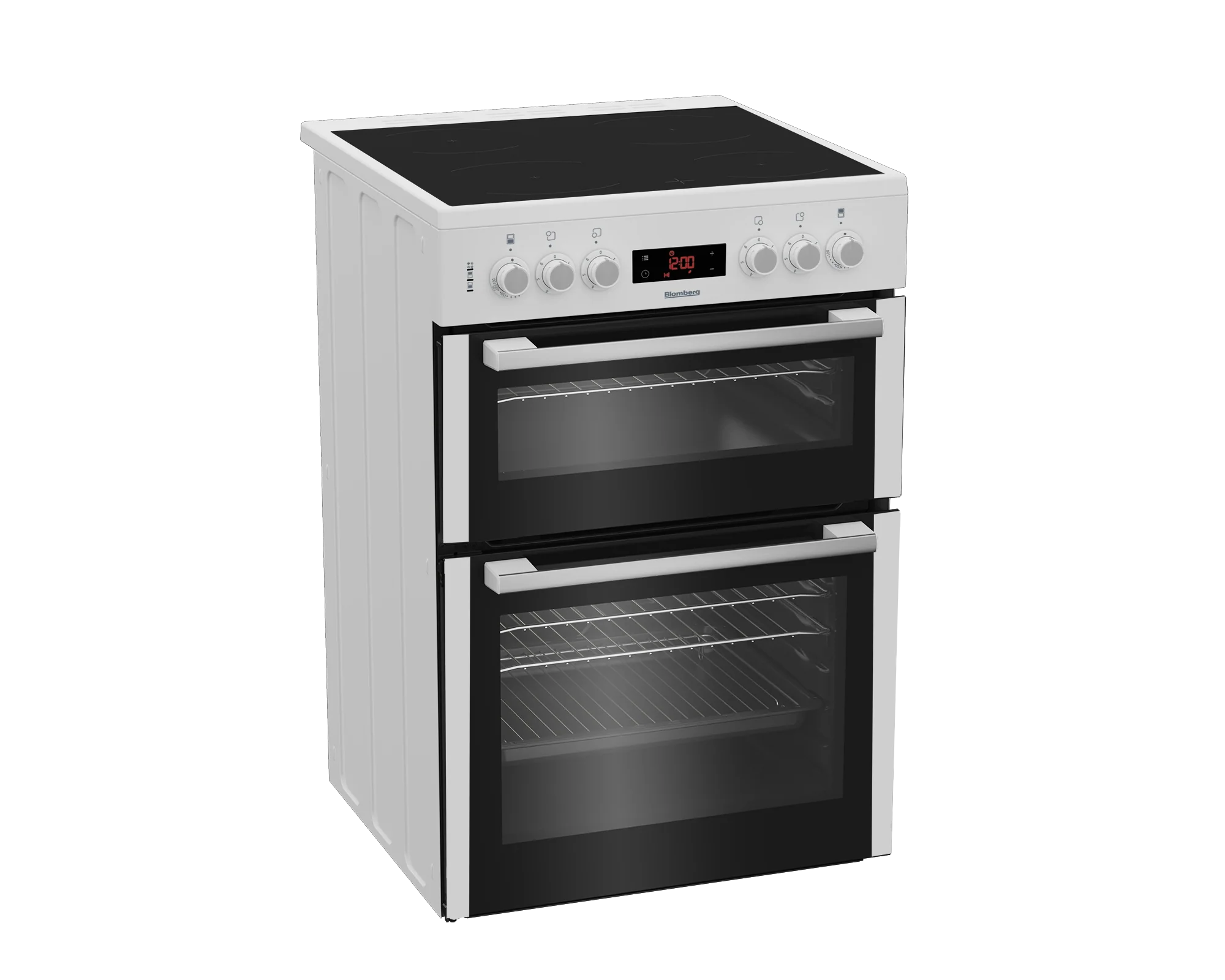 Blomberg HKN65W 60cm Electric Double Oven with Ceramic Hob - White