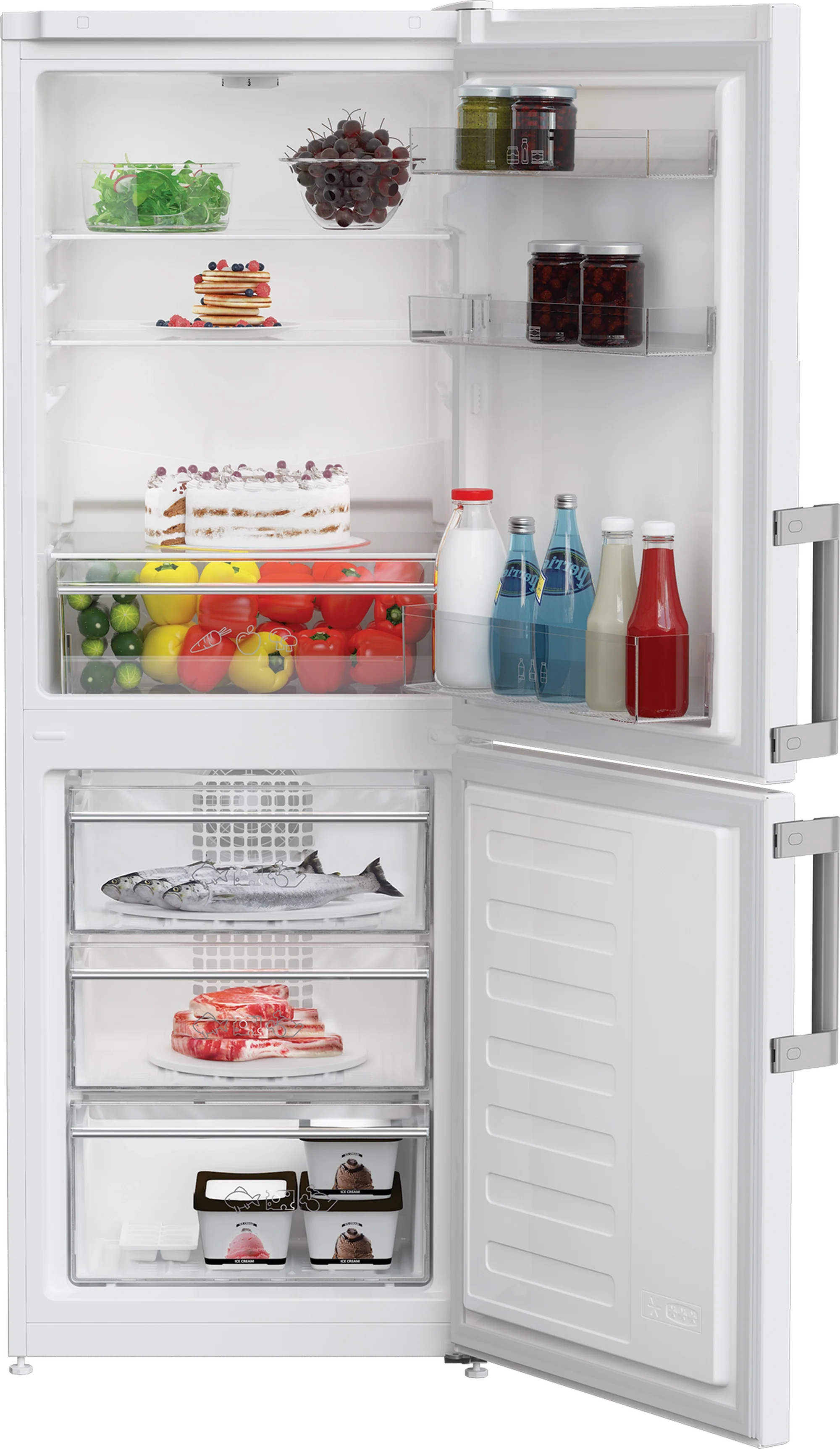 Blomberg KGM4524 54cm 50/50 Frost Free Fridge Freezer - White