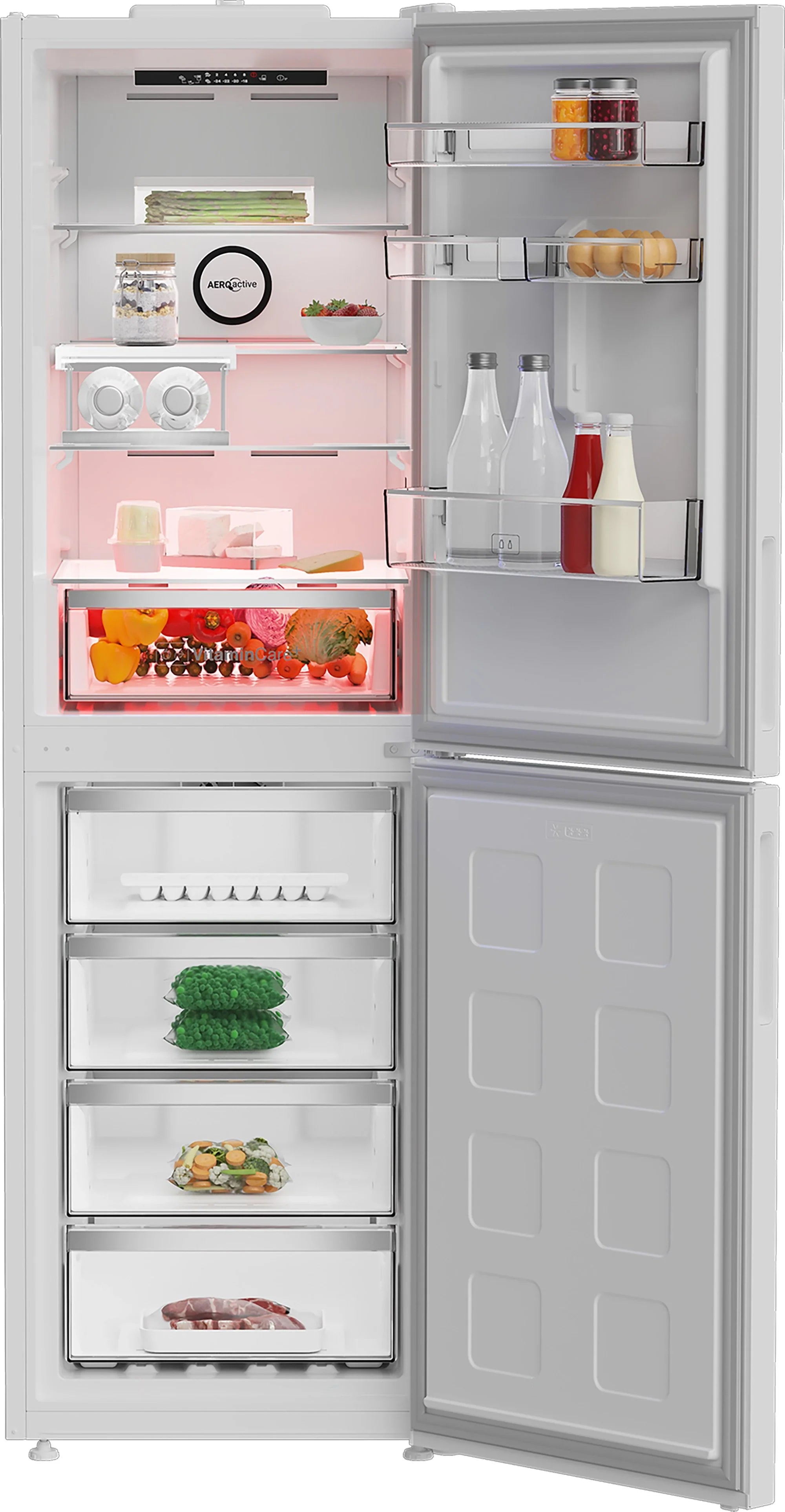 Blomberg VitaminCare+ KND24692V 59.7cm 50/50 Total No Frost Combi Fridge Freezer - White