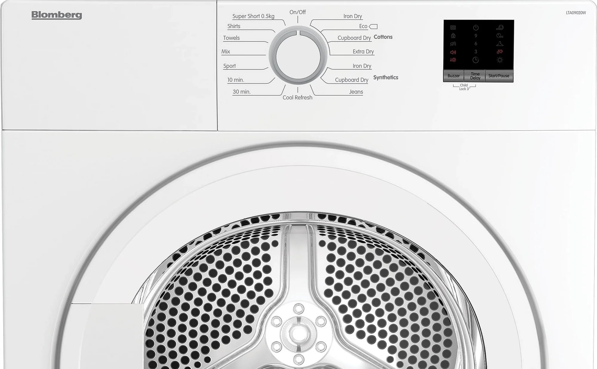 Blomberg LTA09020W 9kg Vented Tumble Dryer - White