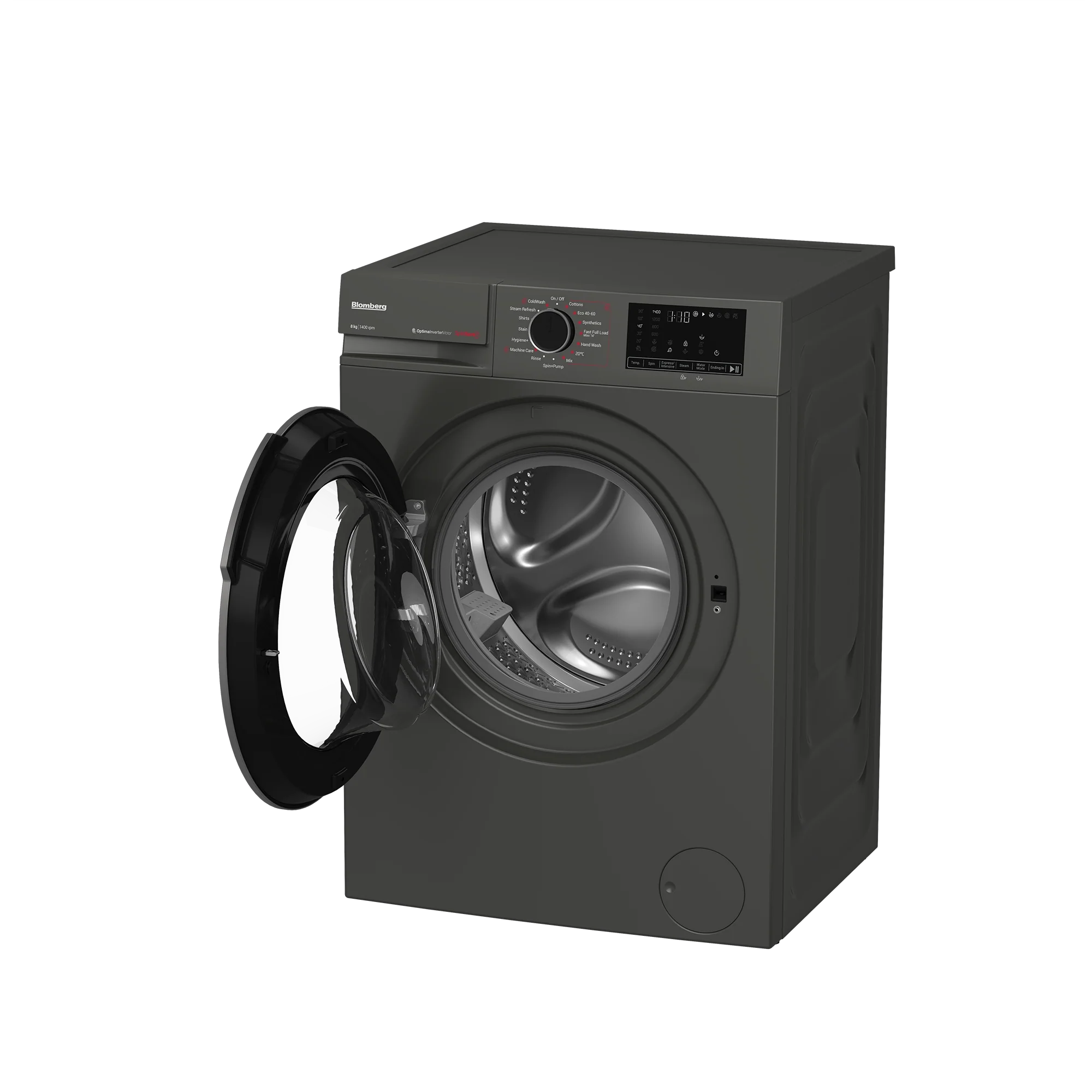 Blomberg LWA18461G 8kg 1400 Spin SpinSave Washing Machine - Graphite