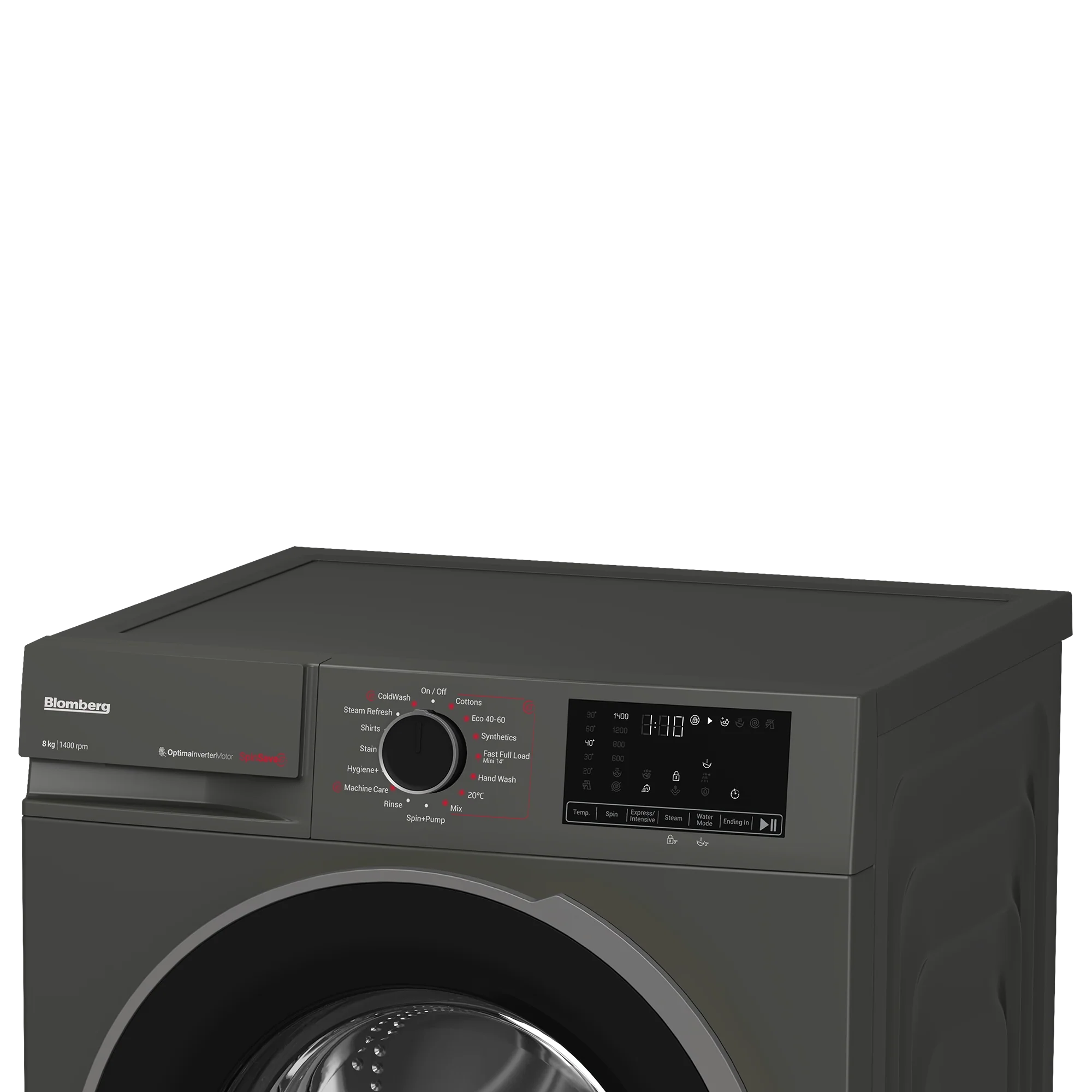 Blomberg LWA18461G 8kg 1400 Spin SpinSave Washing Machine - Graphite
