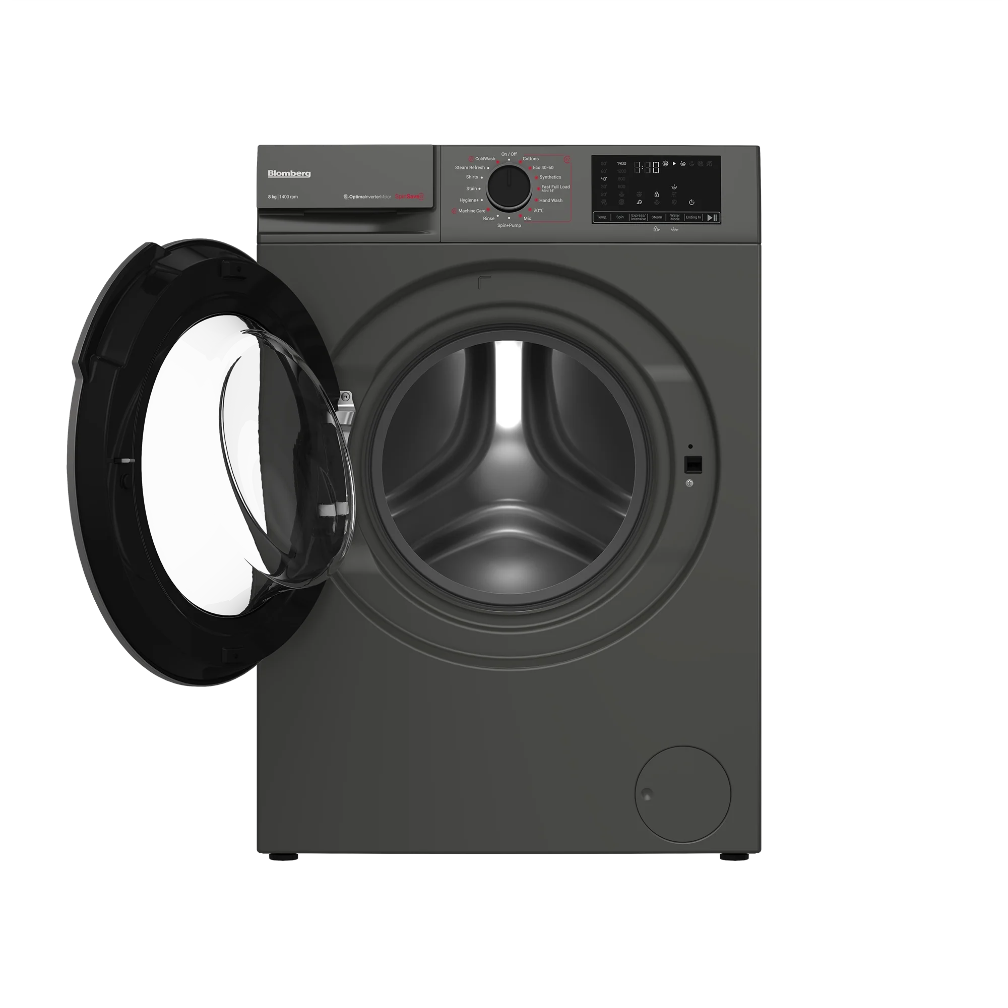 Blomberg LWA18461G 8kg 1400 Spin SpinSave Washing Machine - Graphite