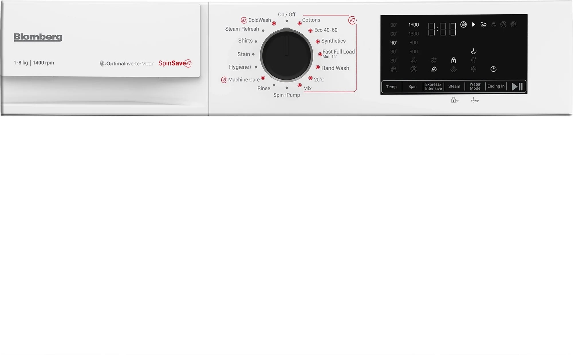 Blomberg LWA18461W 8kg 1400 SpinSave Washing Machine - White