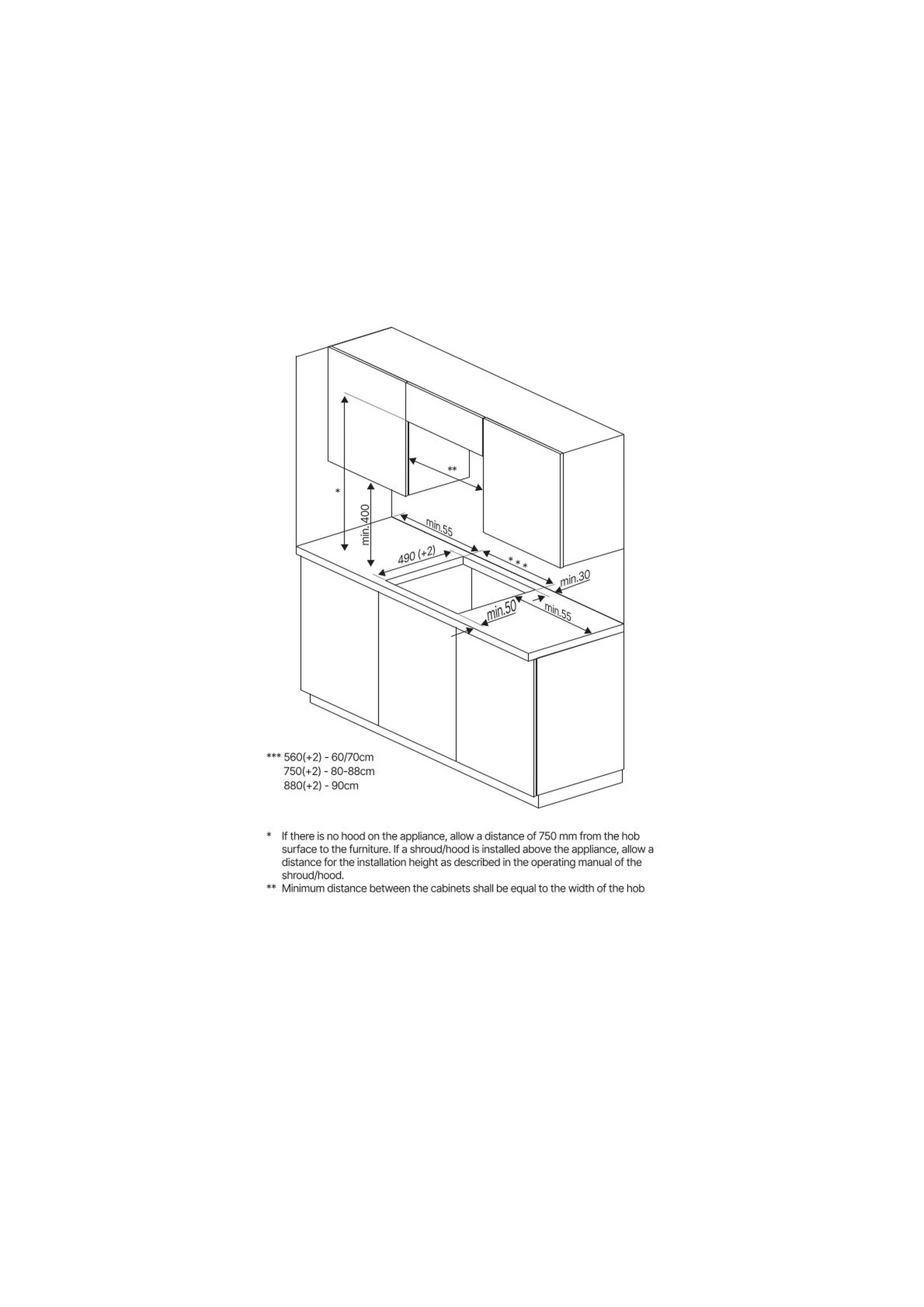 Blomberg MIN54483N 58cm Induction Hob - Black