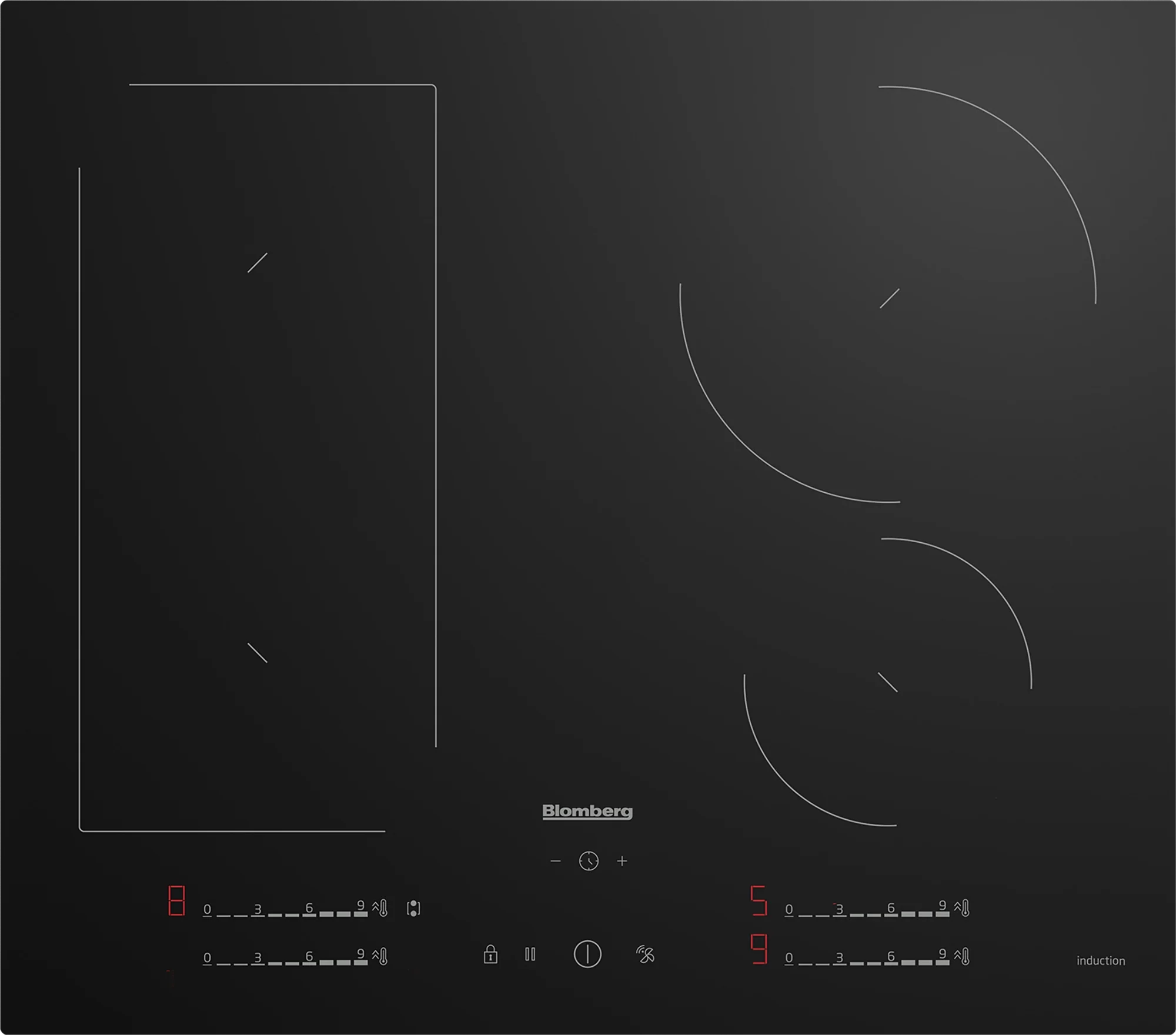 Blomberg MIN74387NP 59cm Induction Hob - Black