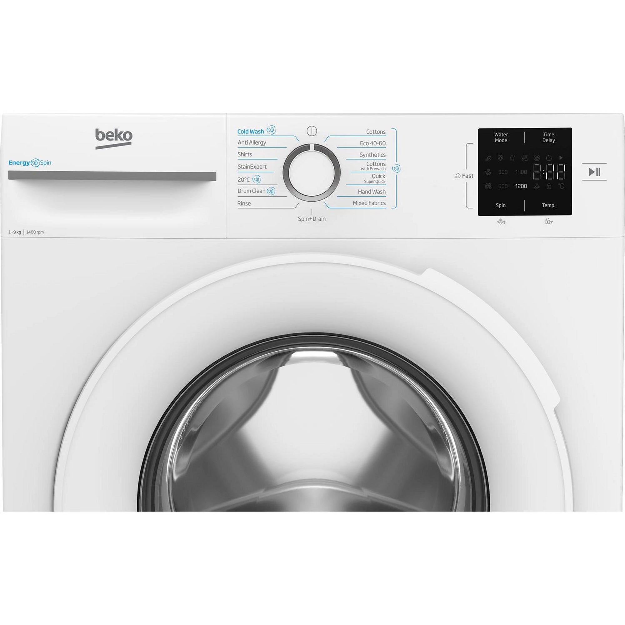 Beko BM3WT3941W 9kg 1400 Spin Washing Machine - White