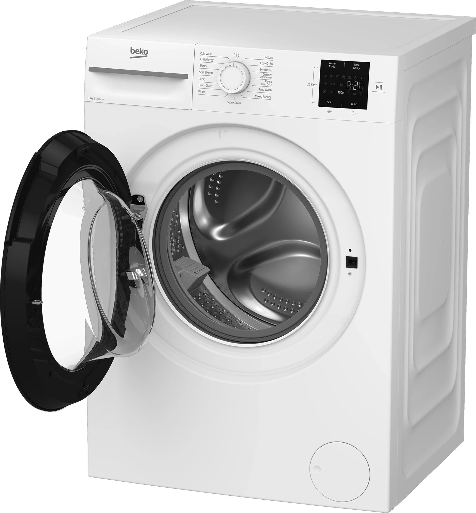 Beko BMN3WT3821W 8kg 1200 Spin RecycledTub Washing Machine - White