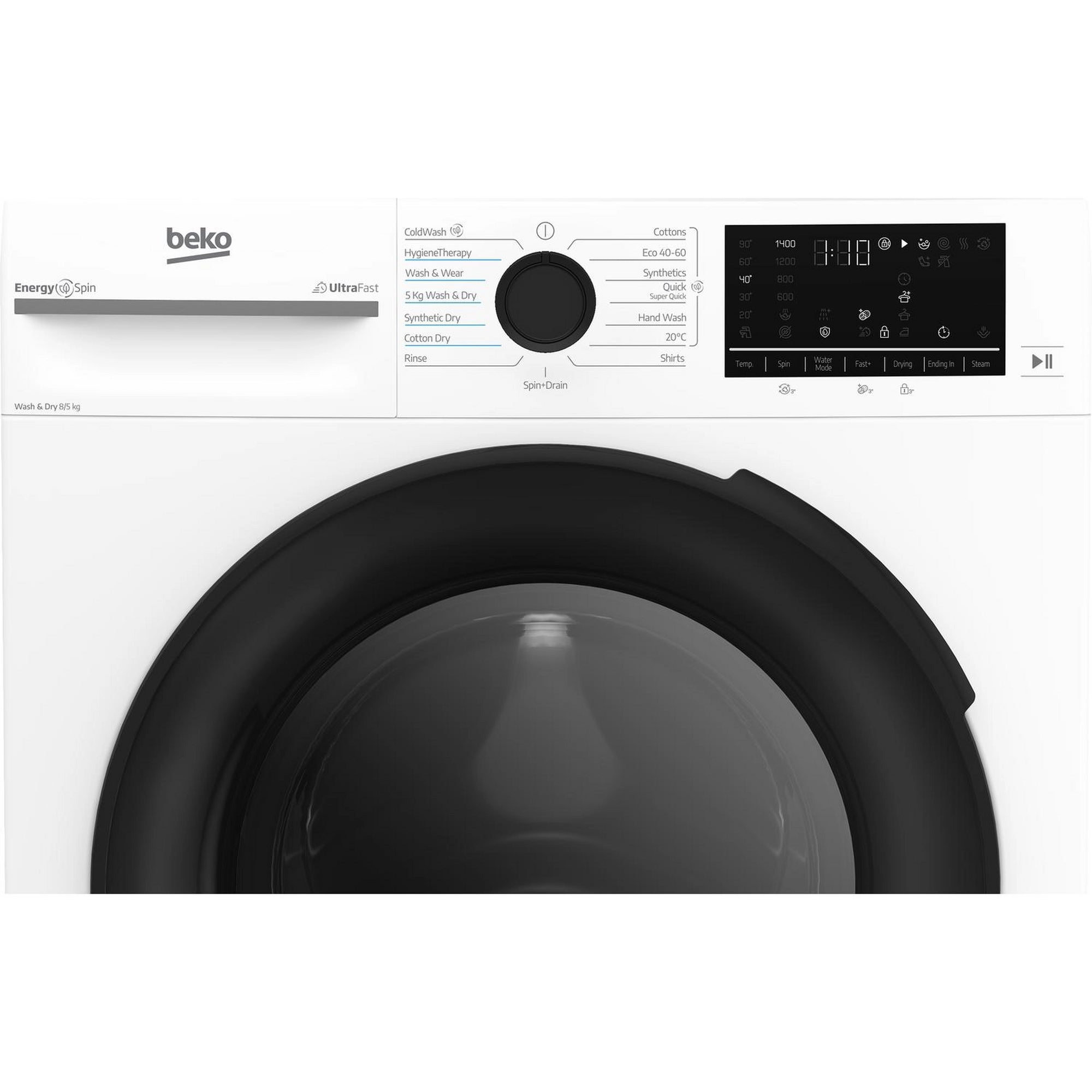 Beko BMND8545UW 8kg/5kg 1400 Spin Washer Dryer - White