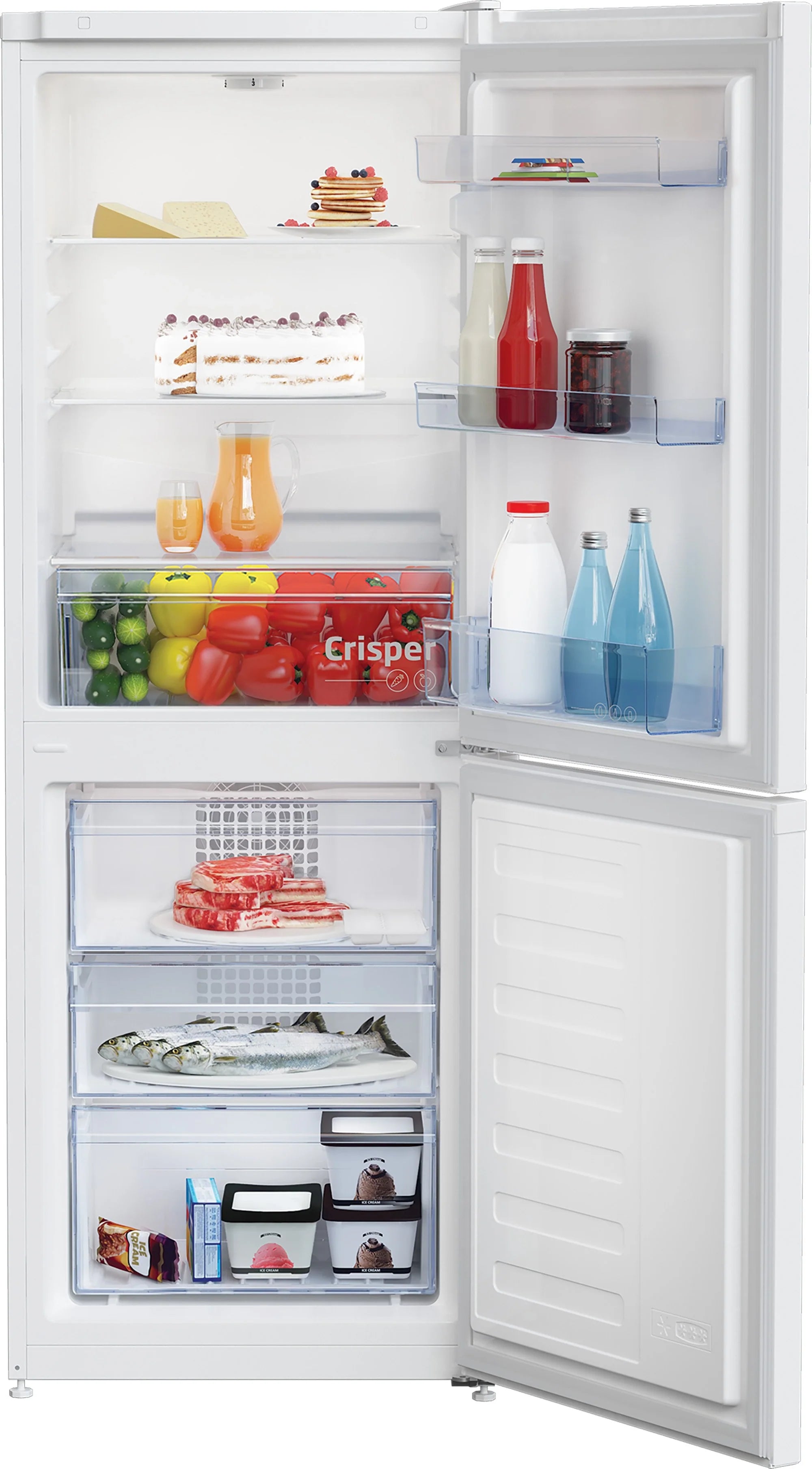 Beko CCFM4552W 54cm 50/50 Frost Free Fridge Freezer - White