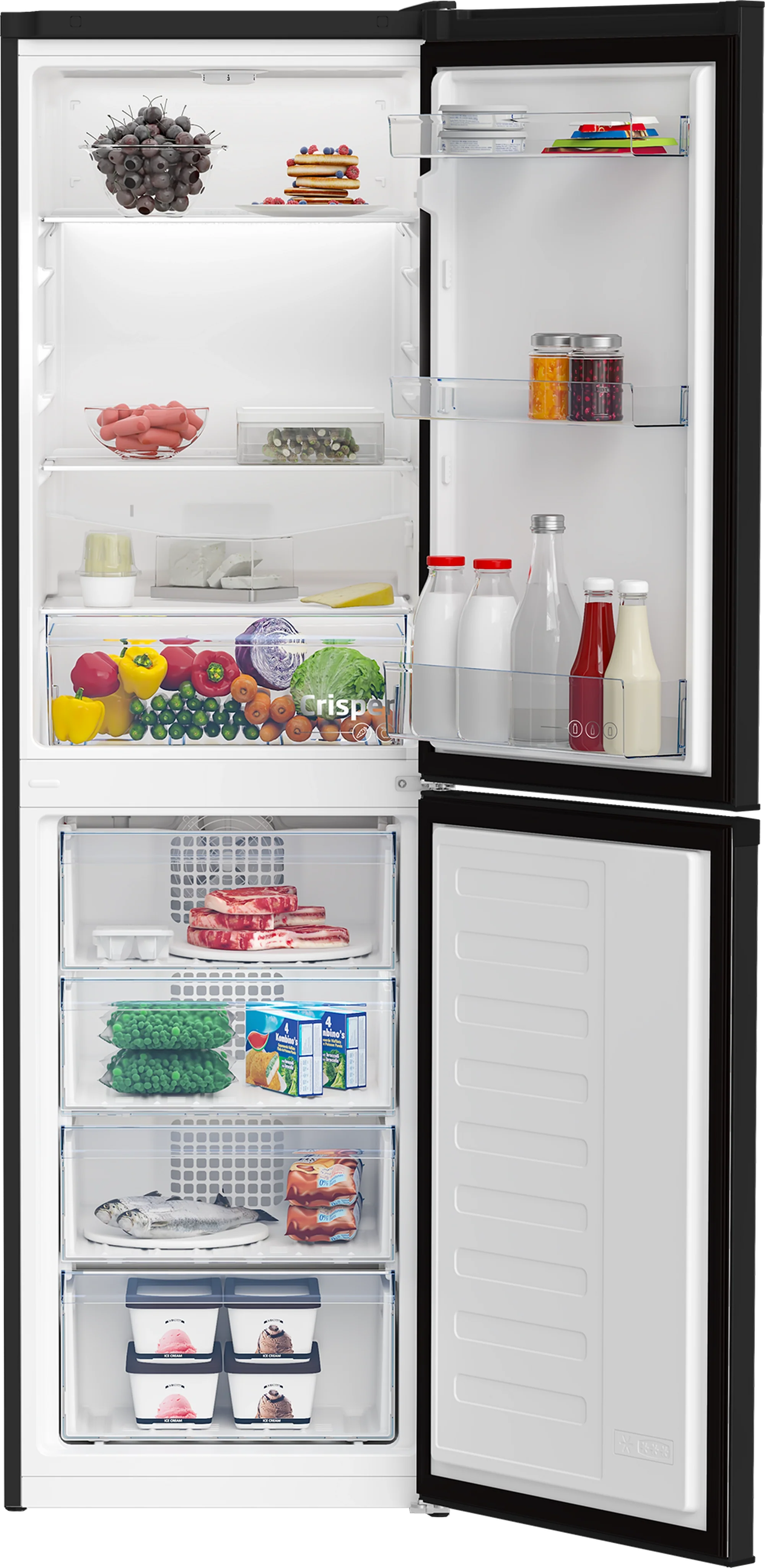 Beko CCFM4582B 54cm 50/50 Frost Free Fridge Freezer - Black