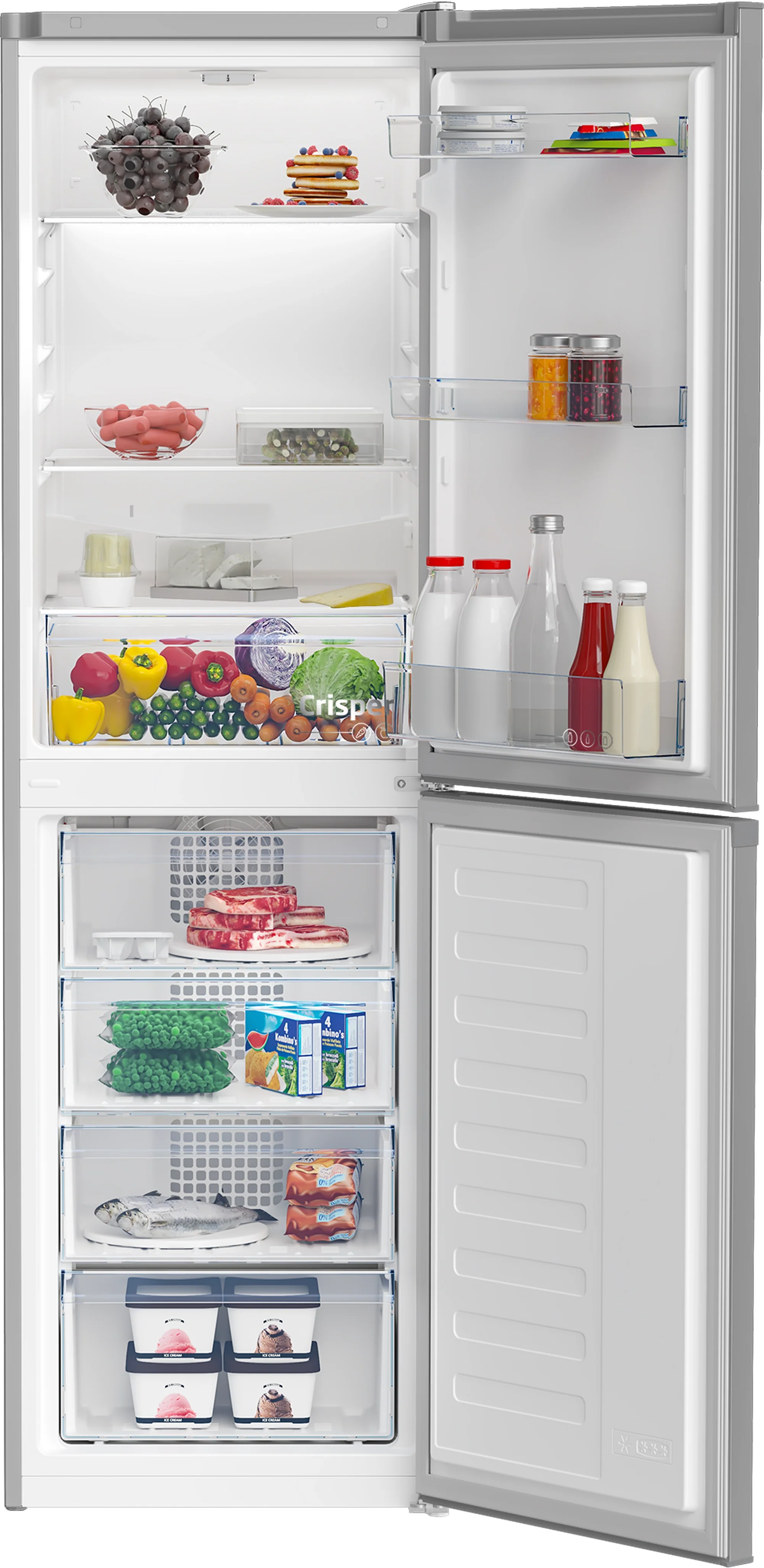 Beko CCFM4582S 54cm 50/50 Frost Free Fridge Freezer - Silver