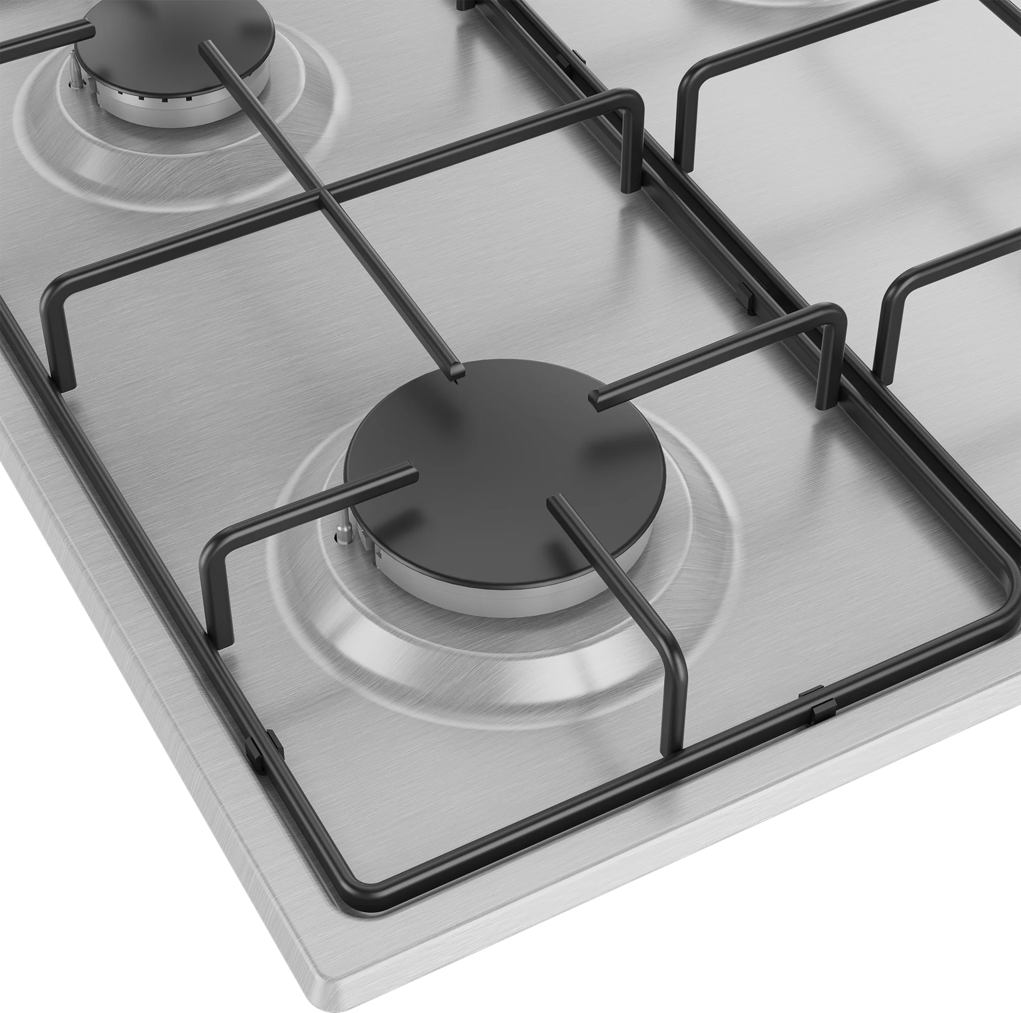 Beko CIHYG21SX 61cm 4 Burner Gas Hob - Stainless Steel
