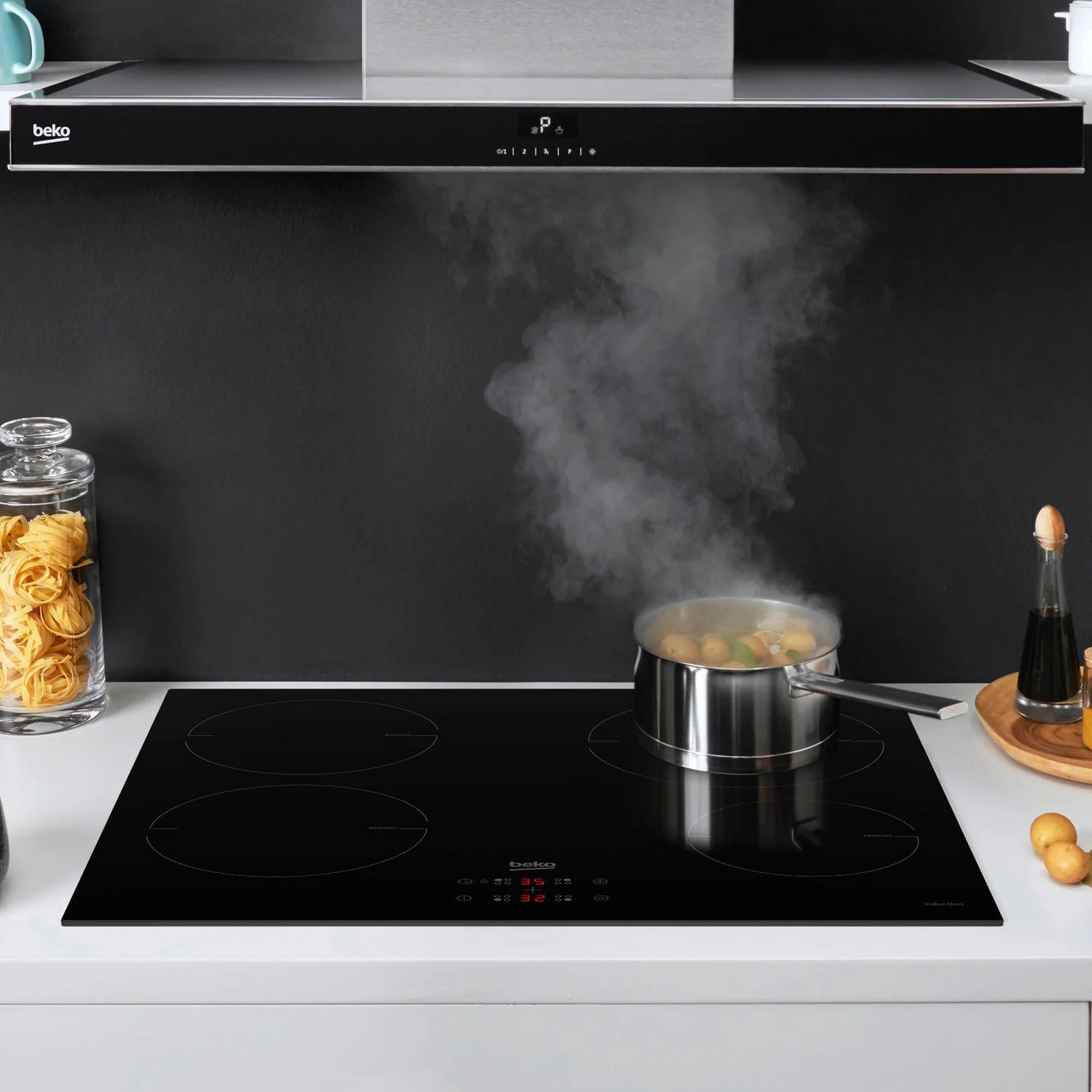 Beko CIHYI21B 58cm 4 Zone Induction Hob - Black
