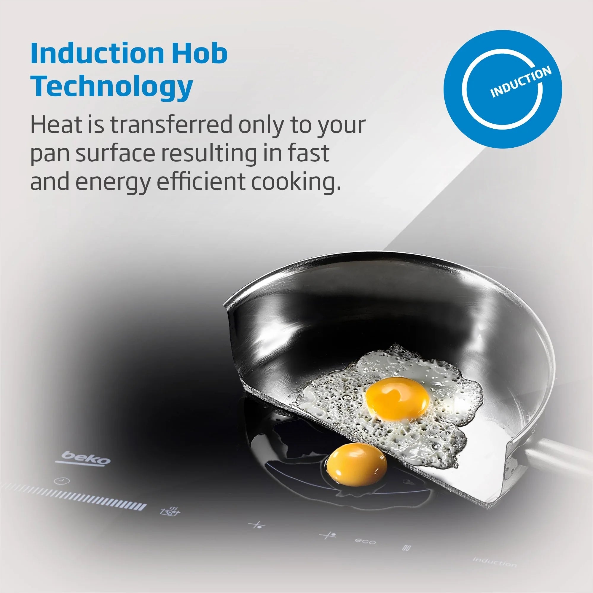 Beko CIHYI21B 58cm 4 Zone Induction Hob - Black