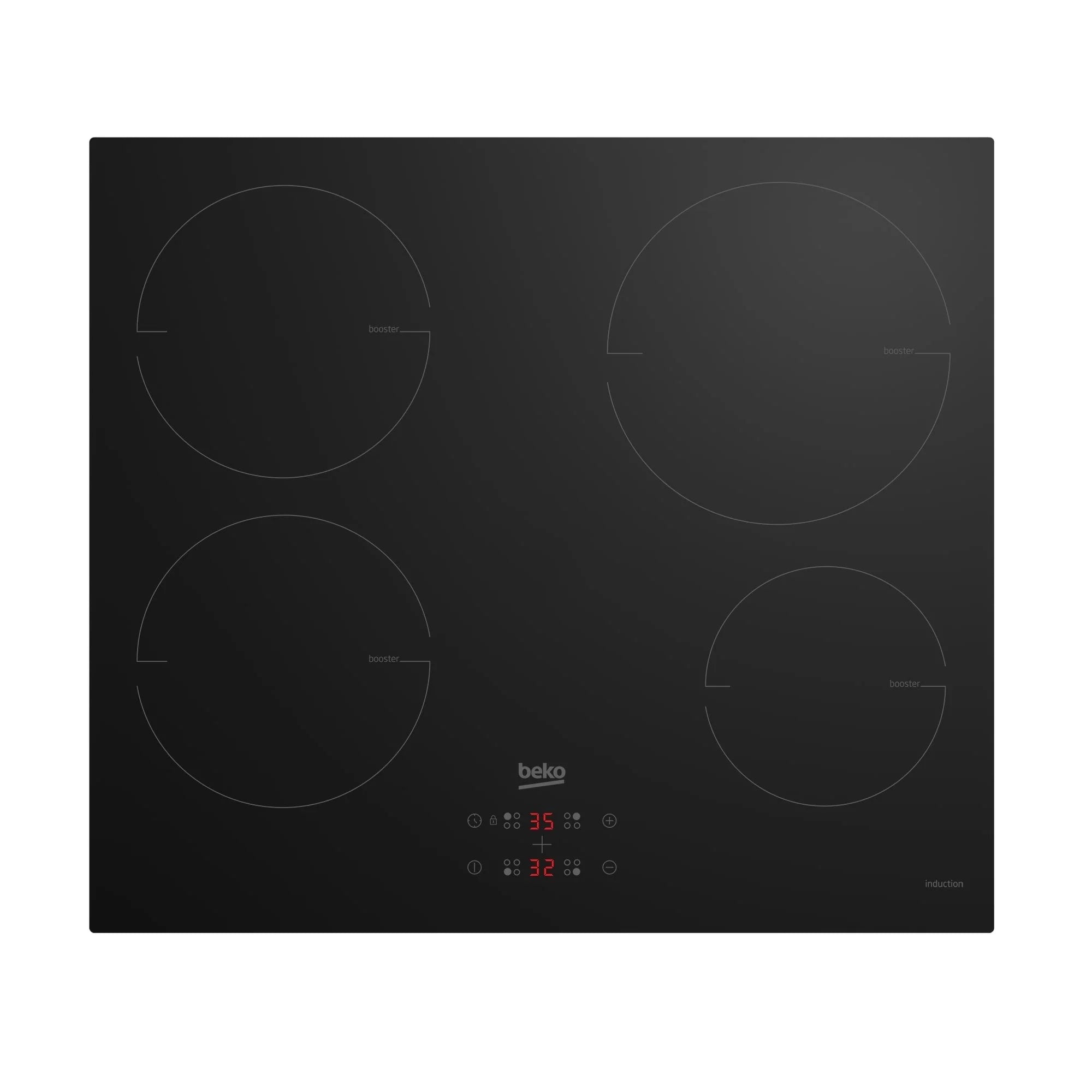 Beko CIHYI21B 58cm 4 Zone Induction Hob - Black