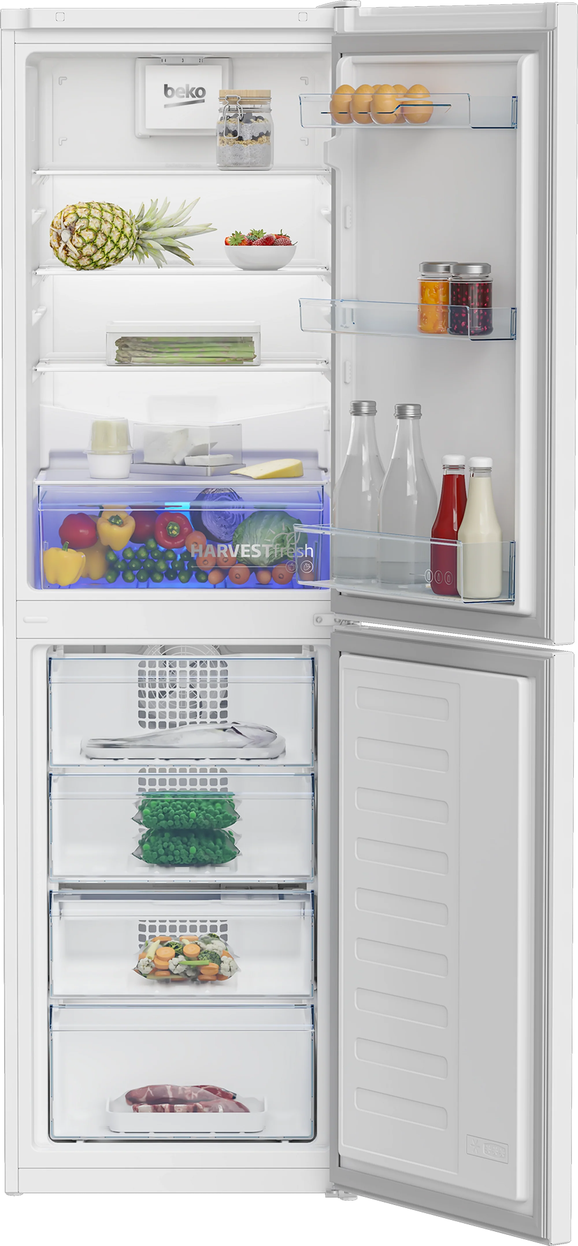 Beko CNG4582VW 54cm 50/50 Frost Free Fridge Freezer - White