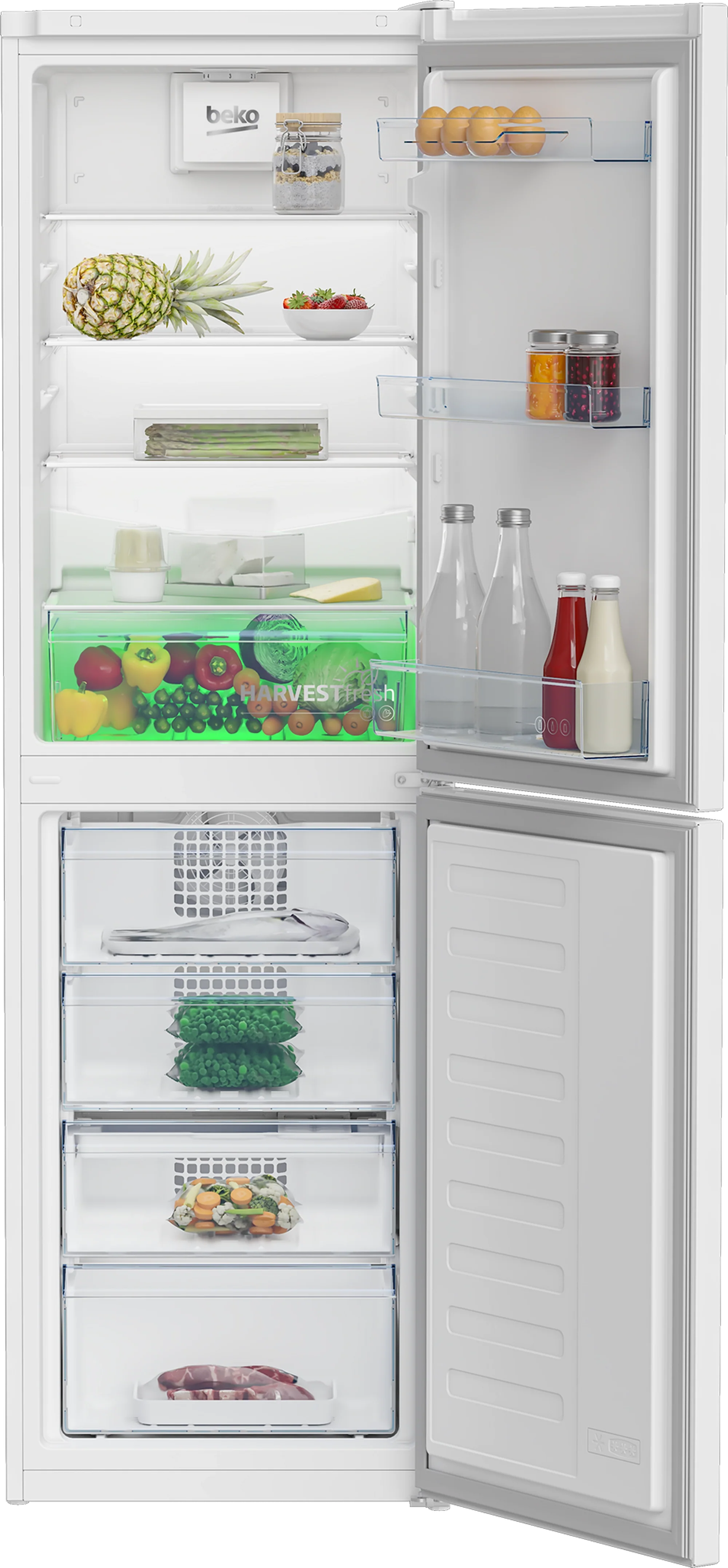 Beko CNG4582VW 54cm 50/50 Frost Free Fridge Freezer - White