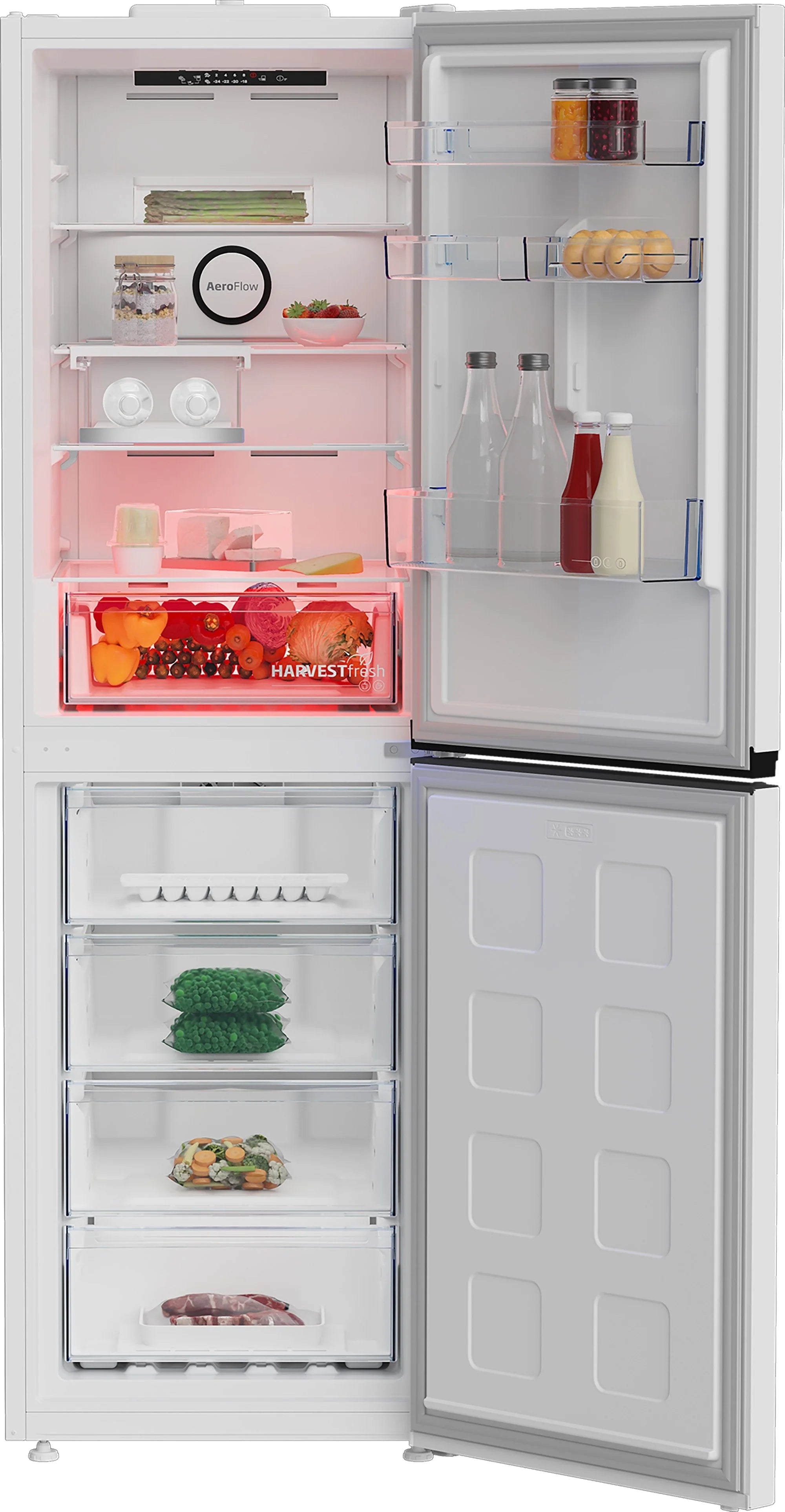 Beko CNG4692VW 59.7cm 50/50 Frost Free Fridge Freezer - White