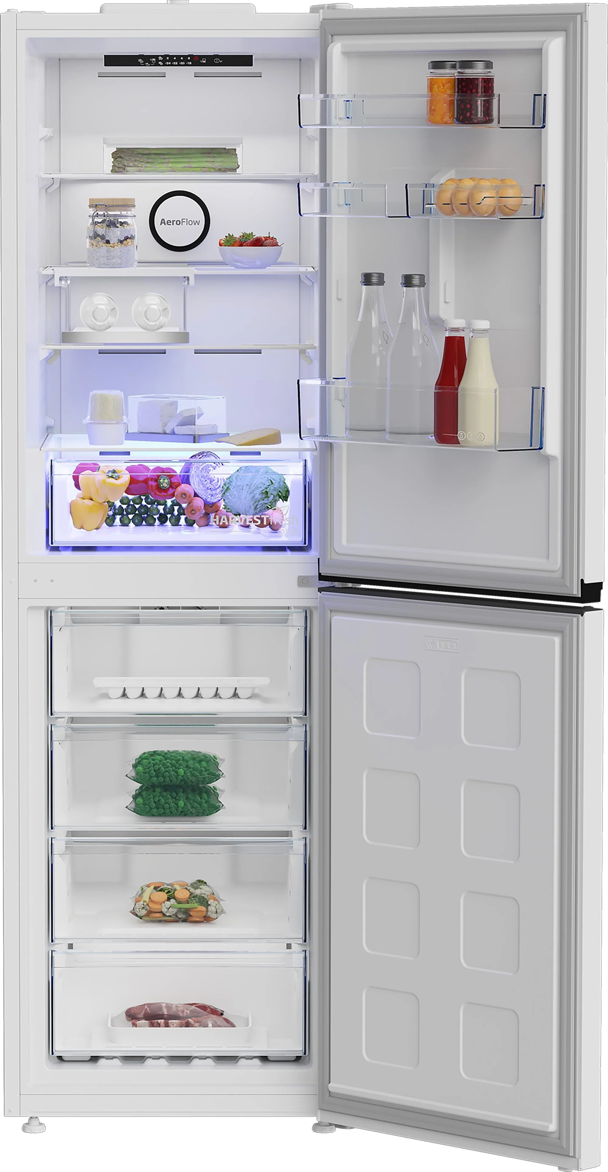 Beko CNG4692VW 59.7cm 50/50 Frost Free Fridge Freezer - White