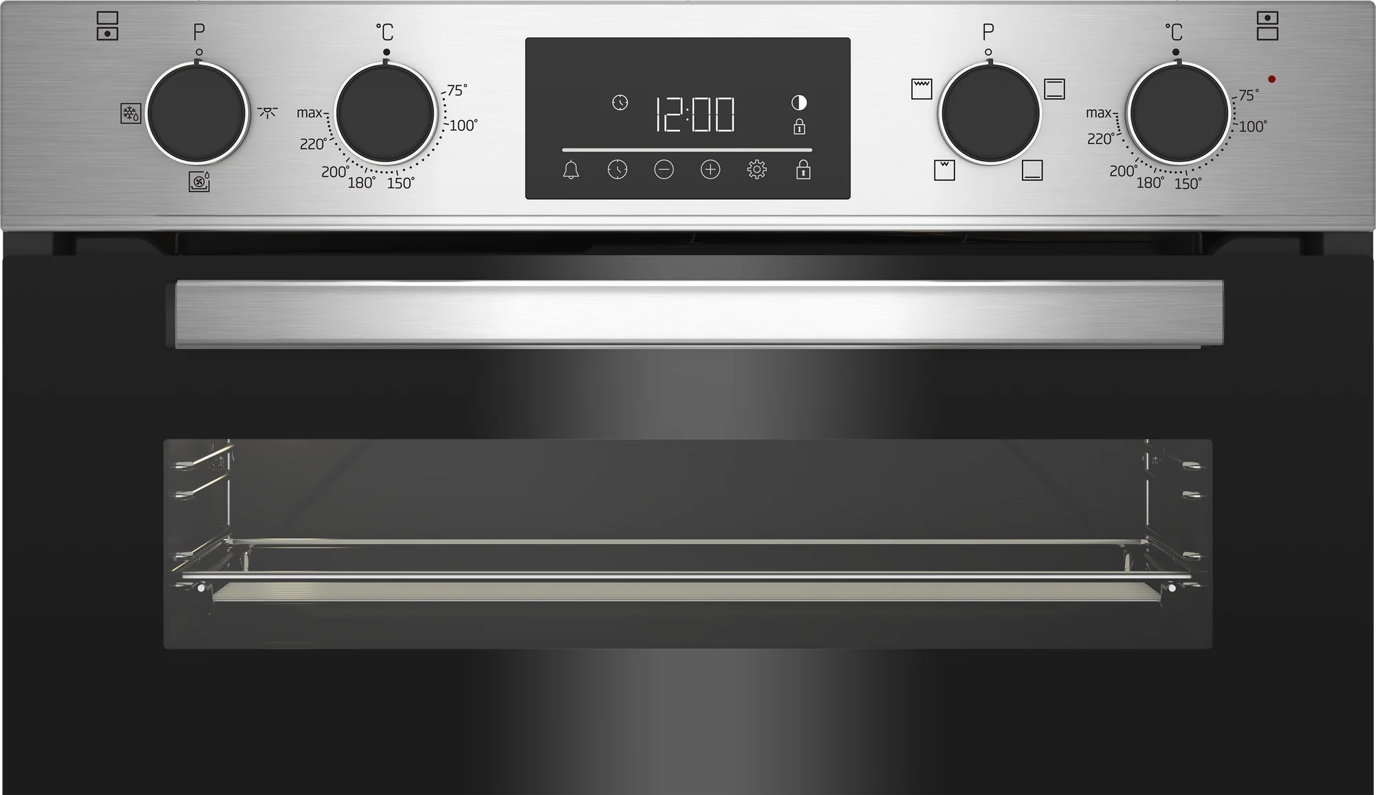 Beko CTFY22309X 59.4cm Built Under Electric Double Oven - Stainless Steel