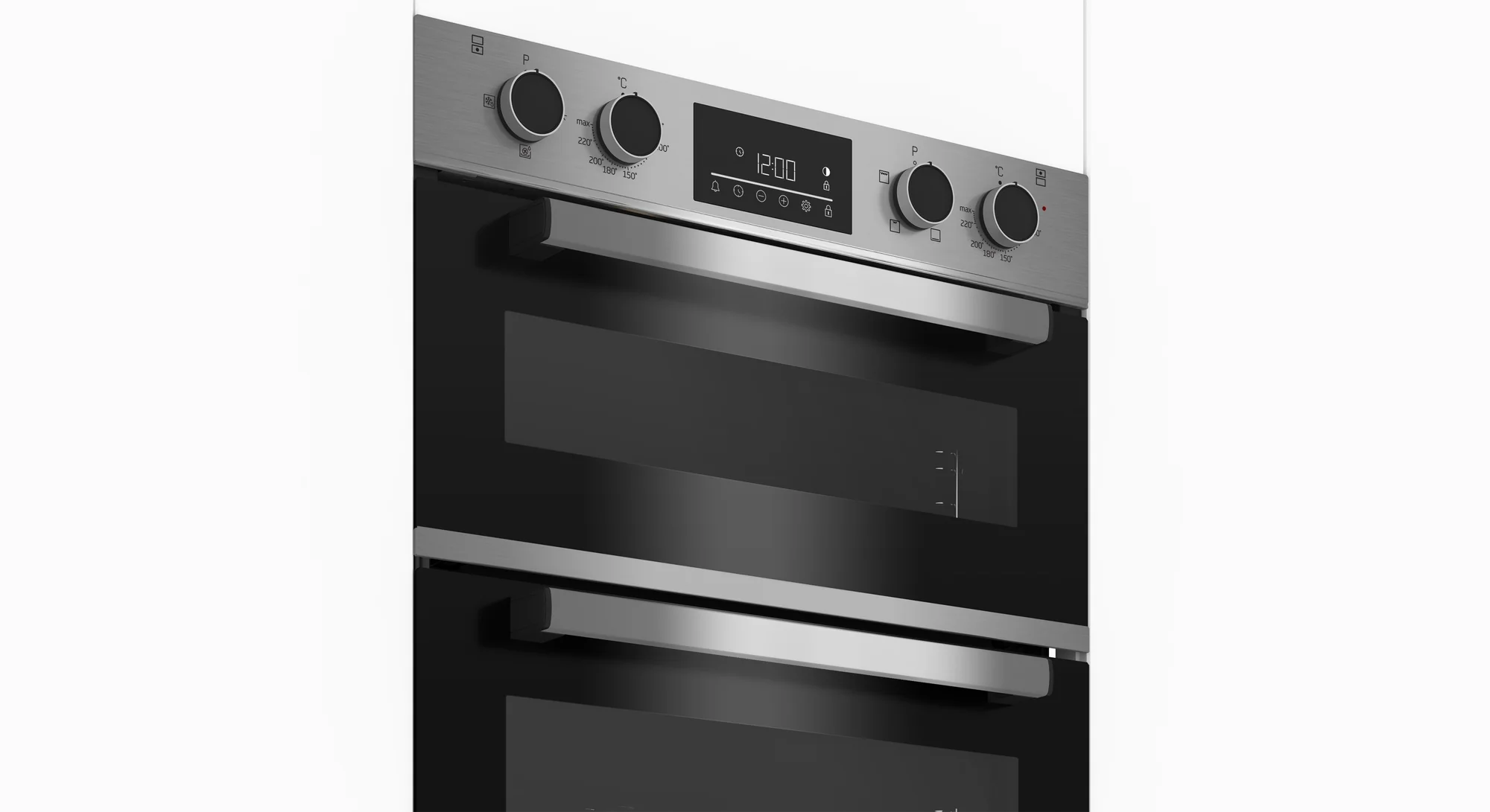 Beko CTFY22309X 59.4cm Built Under Electric Double Oven - Stainless Steel