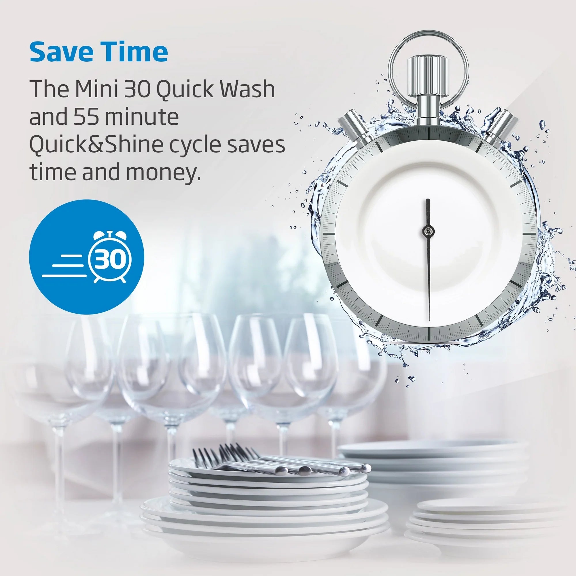 Beko DIN15C20 Integrated Full Size Dishwasher - 14 Place Settings