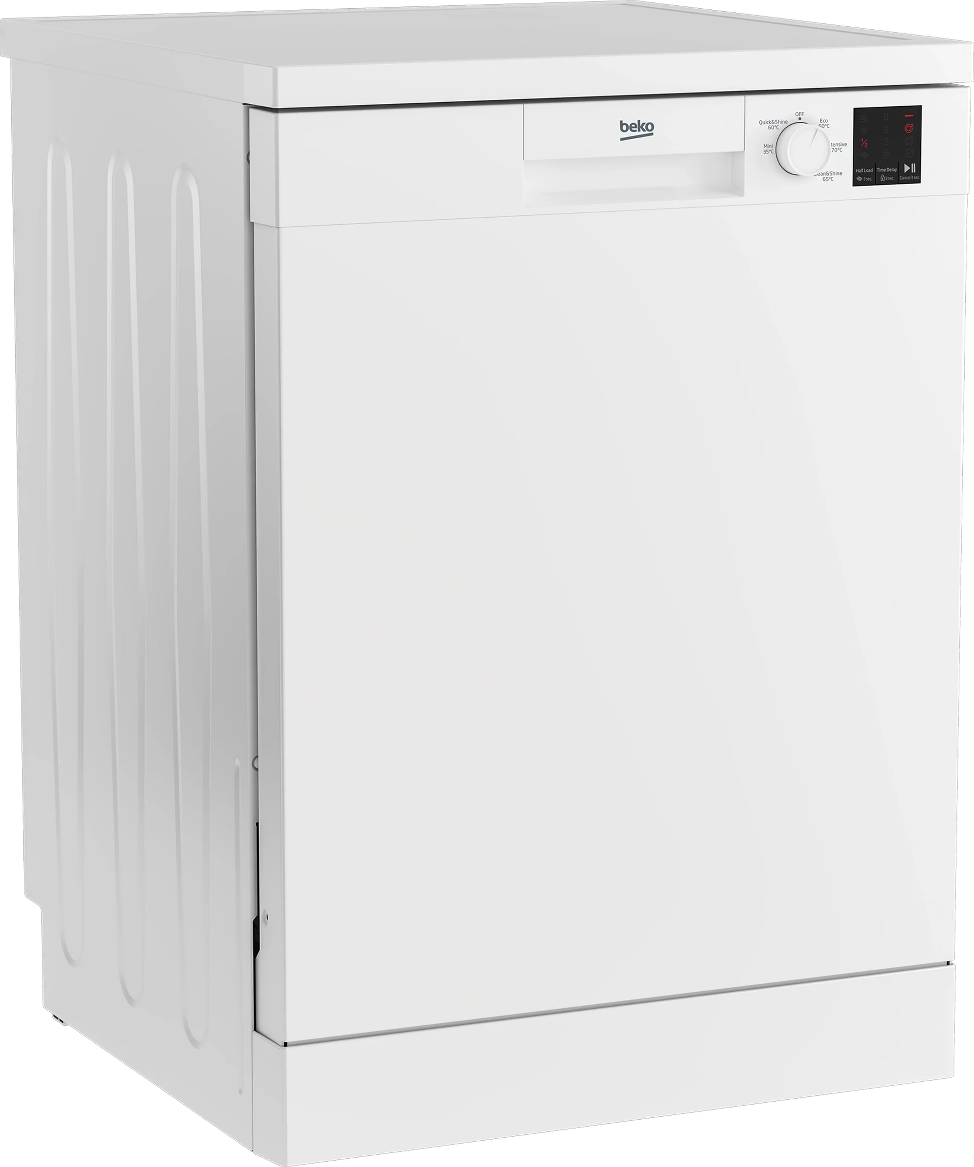 Beko DVN05C20W Full Size Dishwasher - White - 13 Place Settings