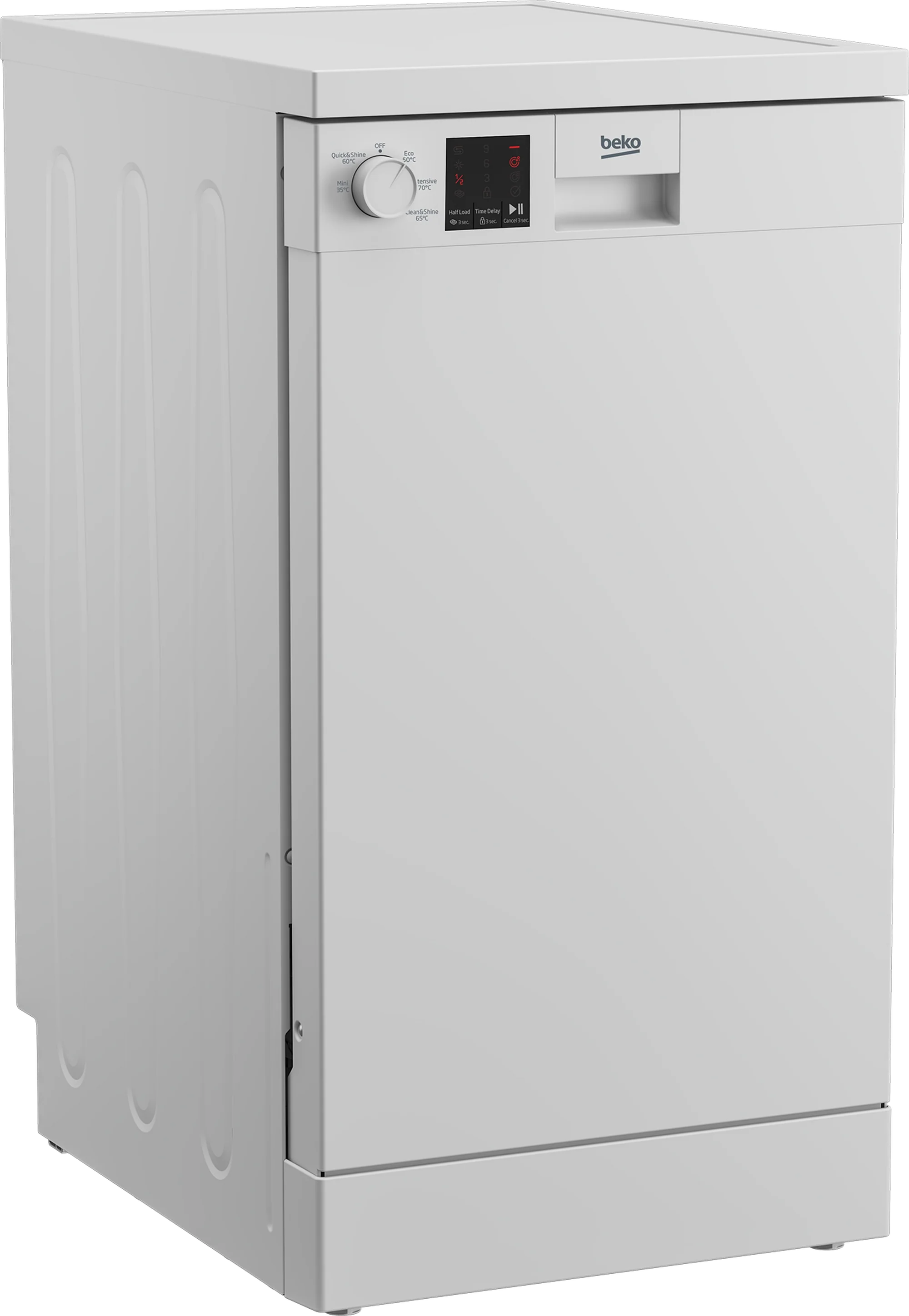 Beko DVS05C20W Slimline Dishwasher - White - 10 Place Settings