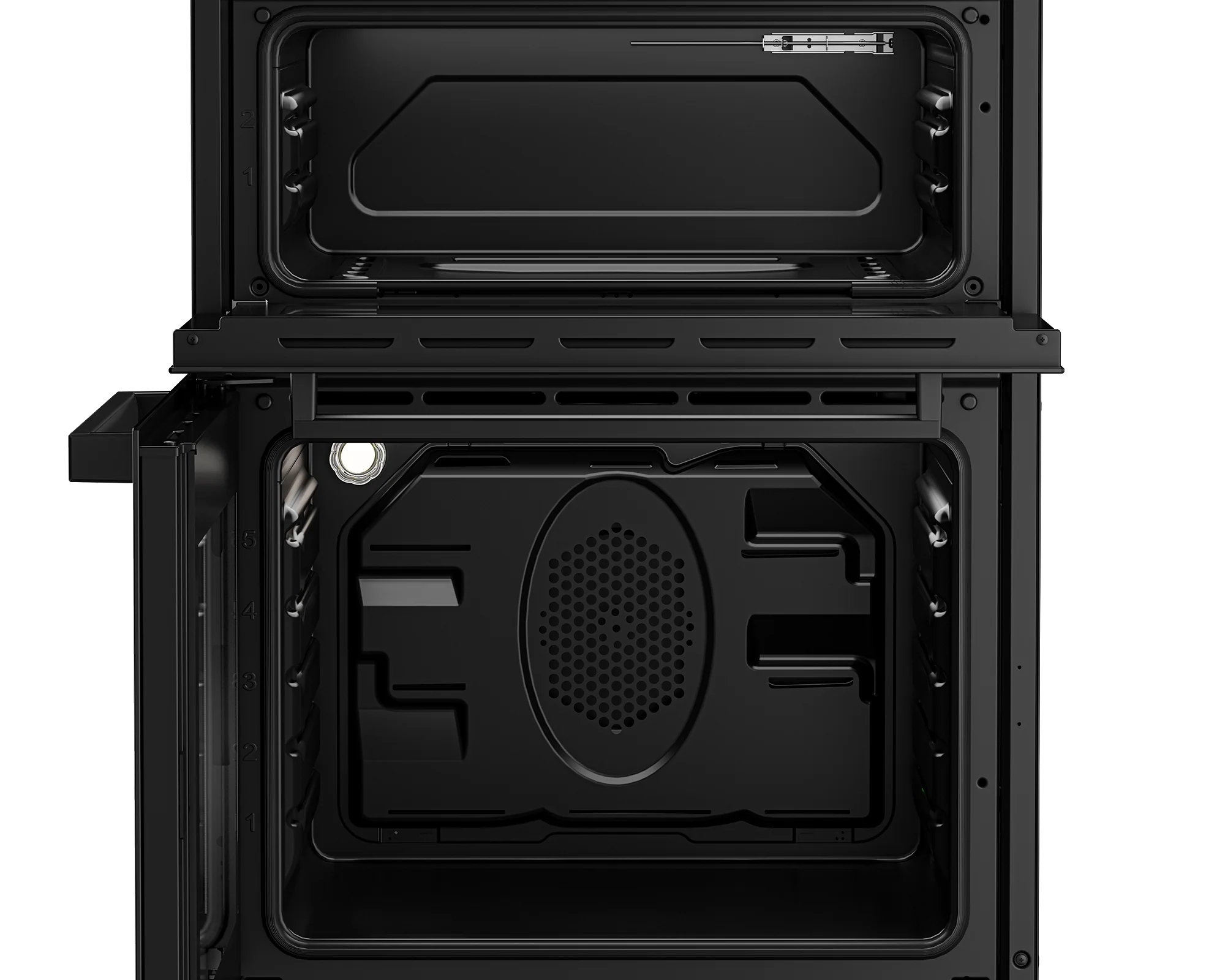 Beko EDC634K 60cm Double Oven Electric Cooker with Ceramic Hob - Black