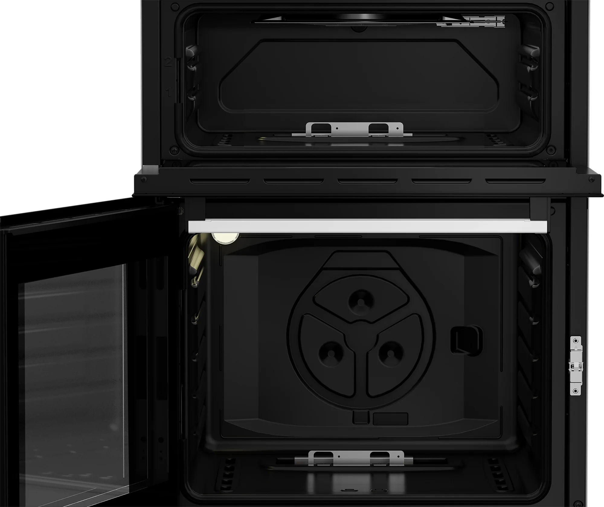 Beko EDG6231W 60cm Double Oven Gas Cooker with Gas Hob - White