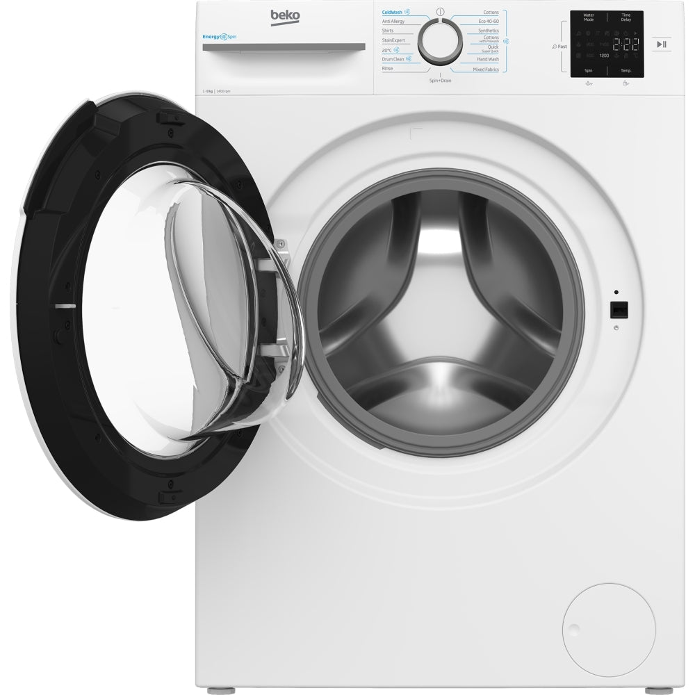 Beko BMN3WT3841W 8kg 1400 Spin Washing Machine - White