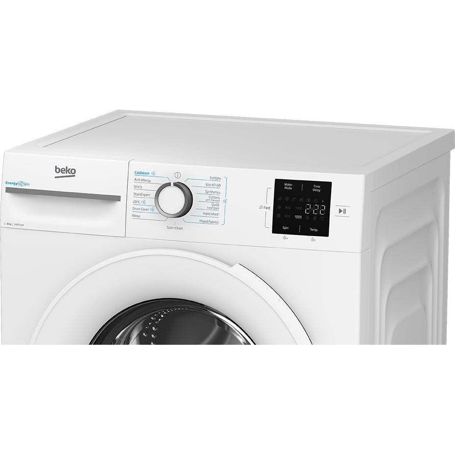 Beko BMN3WT3841W 8kg 1400 Spin Washing Machine - White