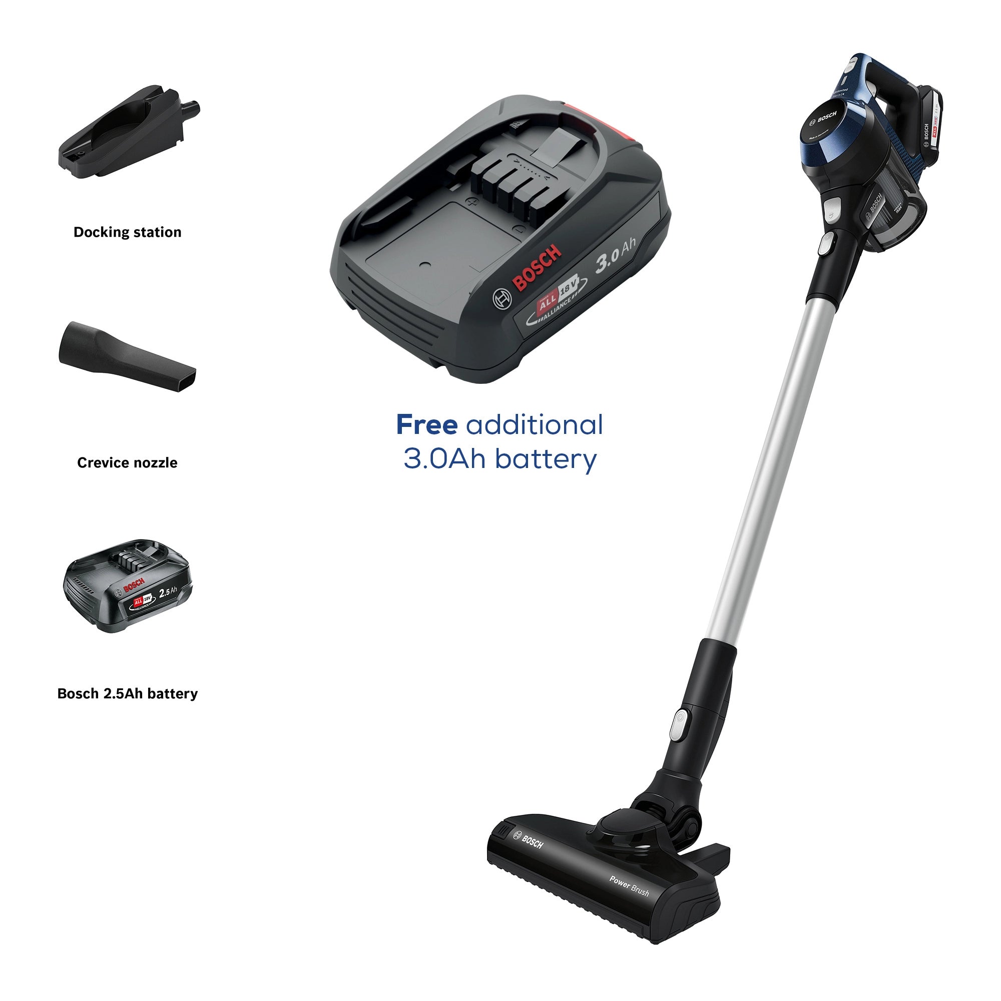 Bosch BBS611GB Cordless Vacuum Cleaner - 30 Minute Run Time