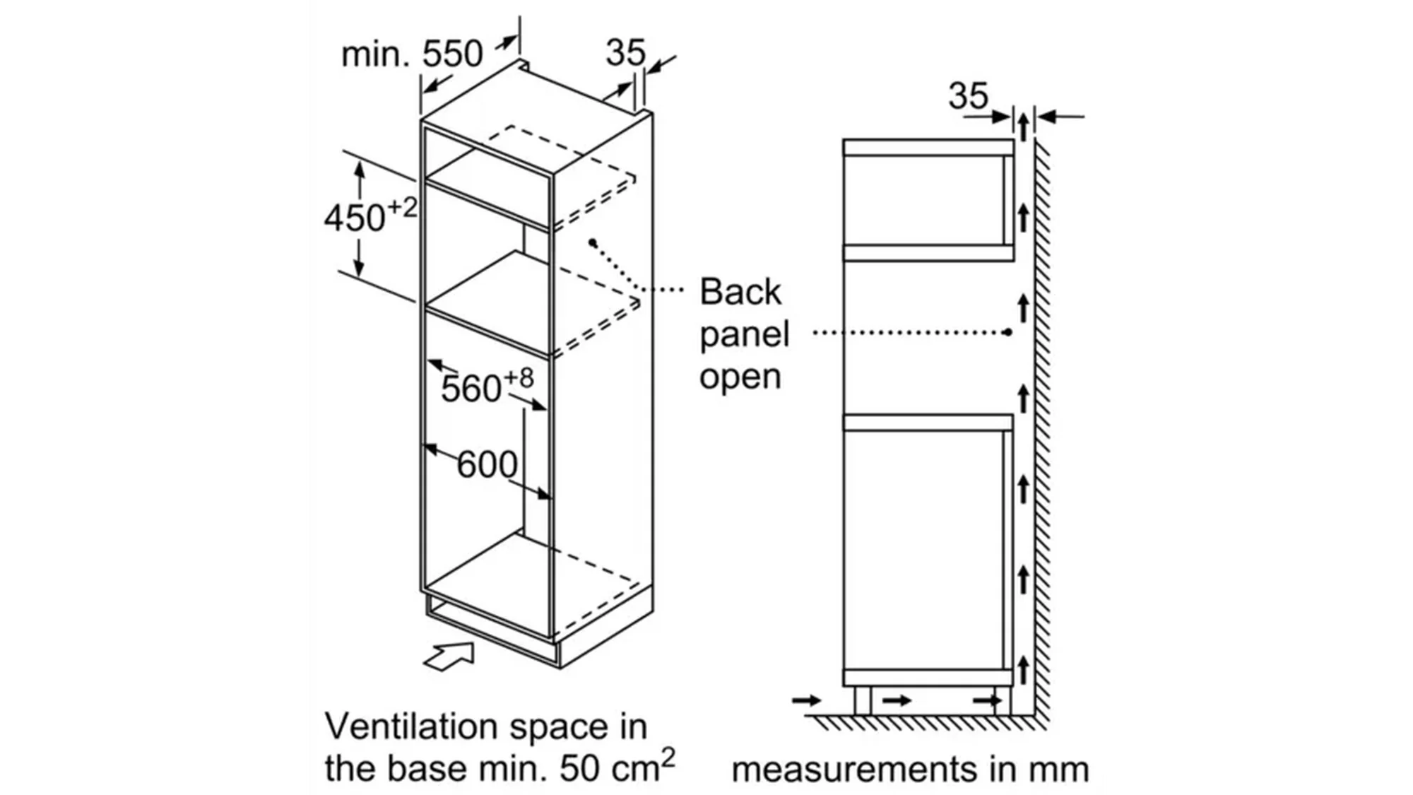 Bosch CMA583MS0B Series 4 Built-In Combination Microwave - Stainless Steel
