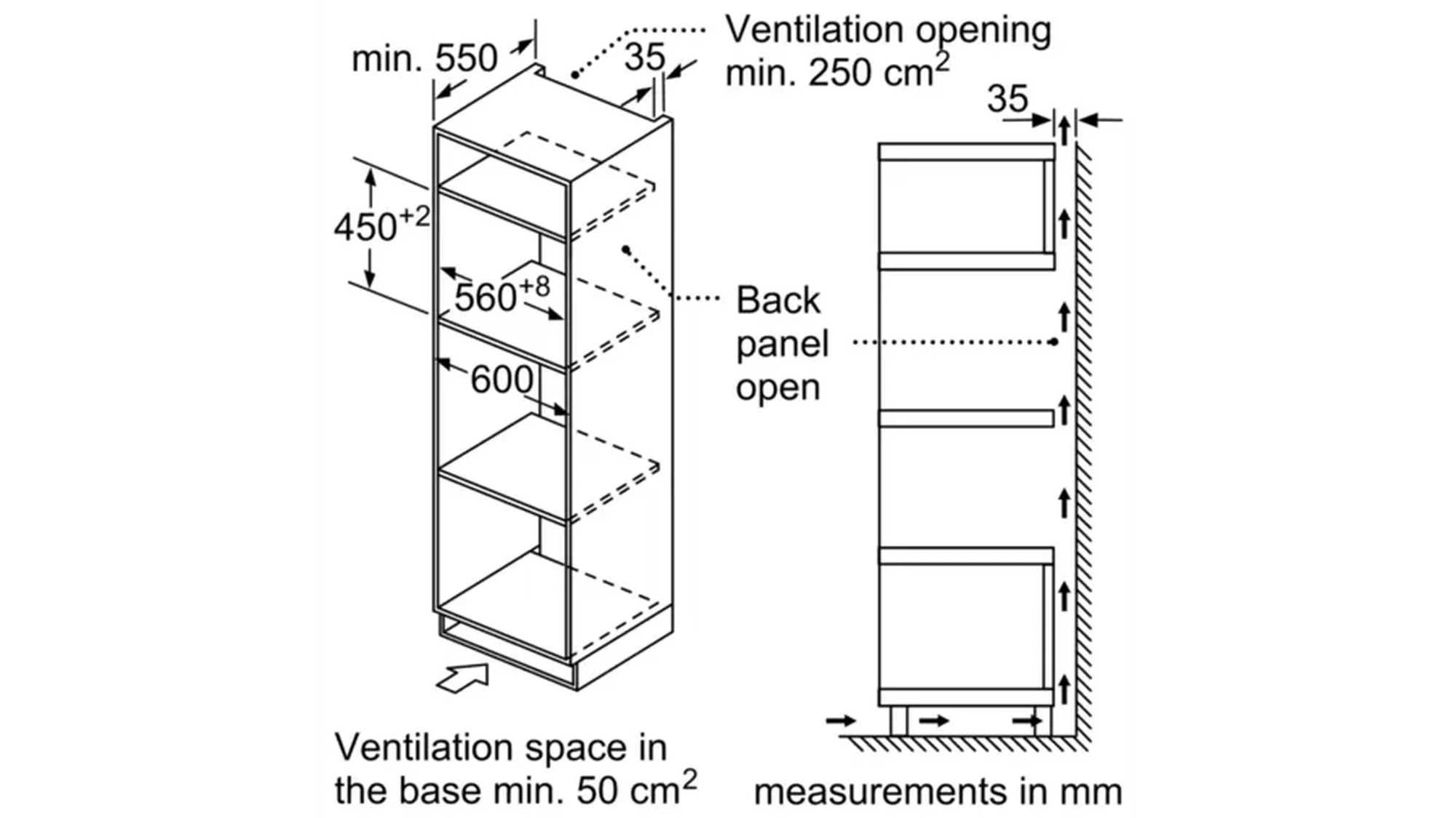 Bosch CMA583MS0B Series 4 Built-In Combination Microwave - Stainless Steel