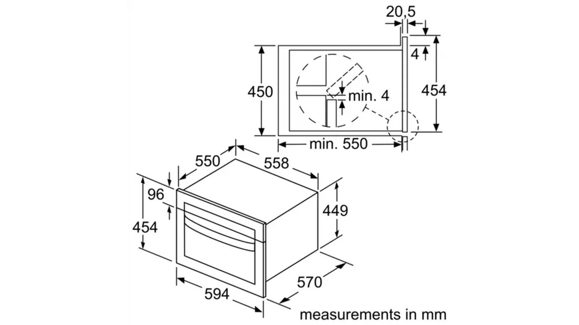 Bosch CMA583MS0B Series 4 Built-In Combination Microwave - Stainless Steel