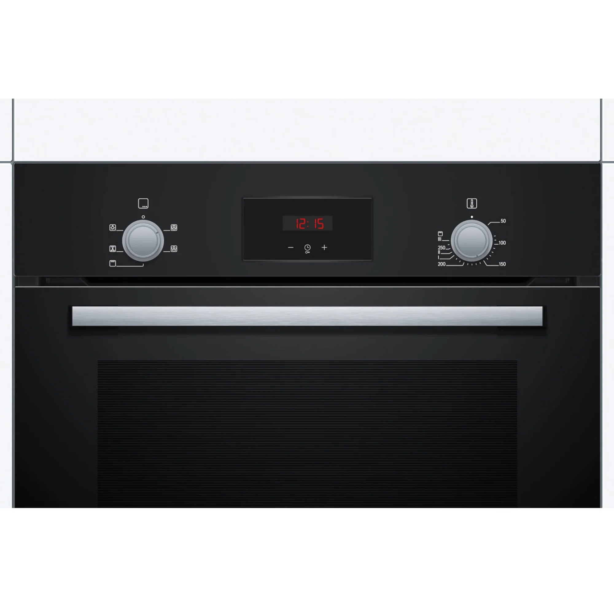 Bosch HHF113BA0B 59.4cm Built In Electric Single Oven With 3D Hot Air - Black