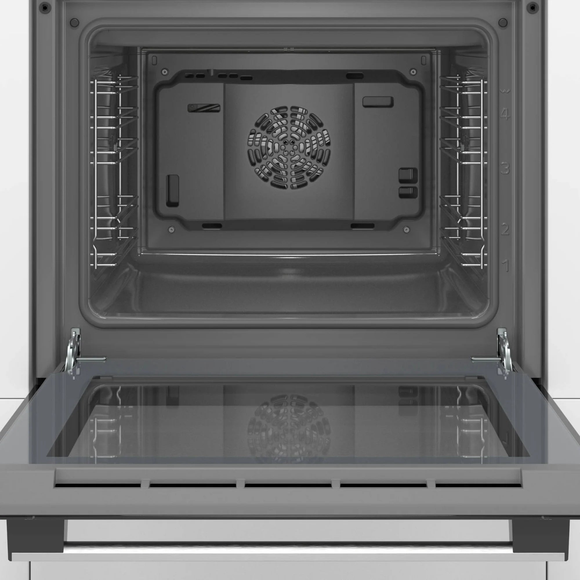 Bosch HHF113BA0B 59.4cm Built In Electric Single Oven With 3D Hot Air - Black