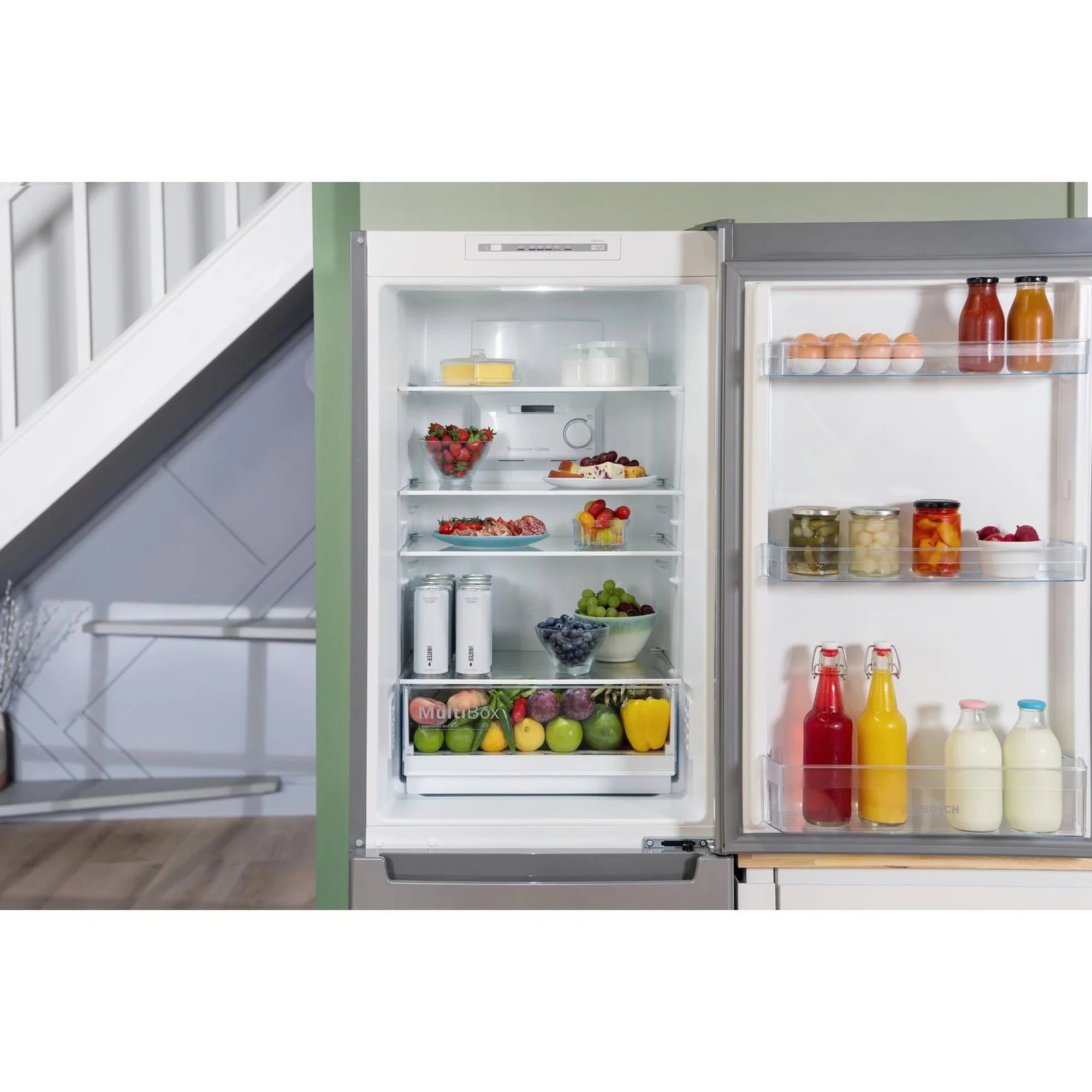 Bosch KGN34NLEAG 60cm 50/50 Frost Free Fridge Freezer - Silver