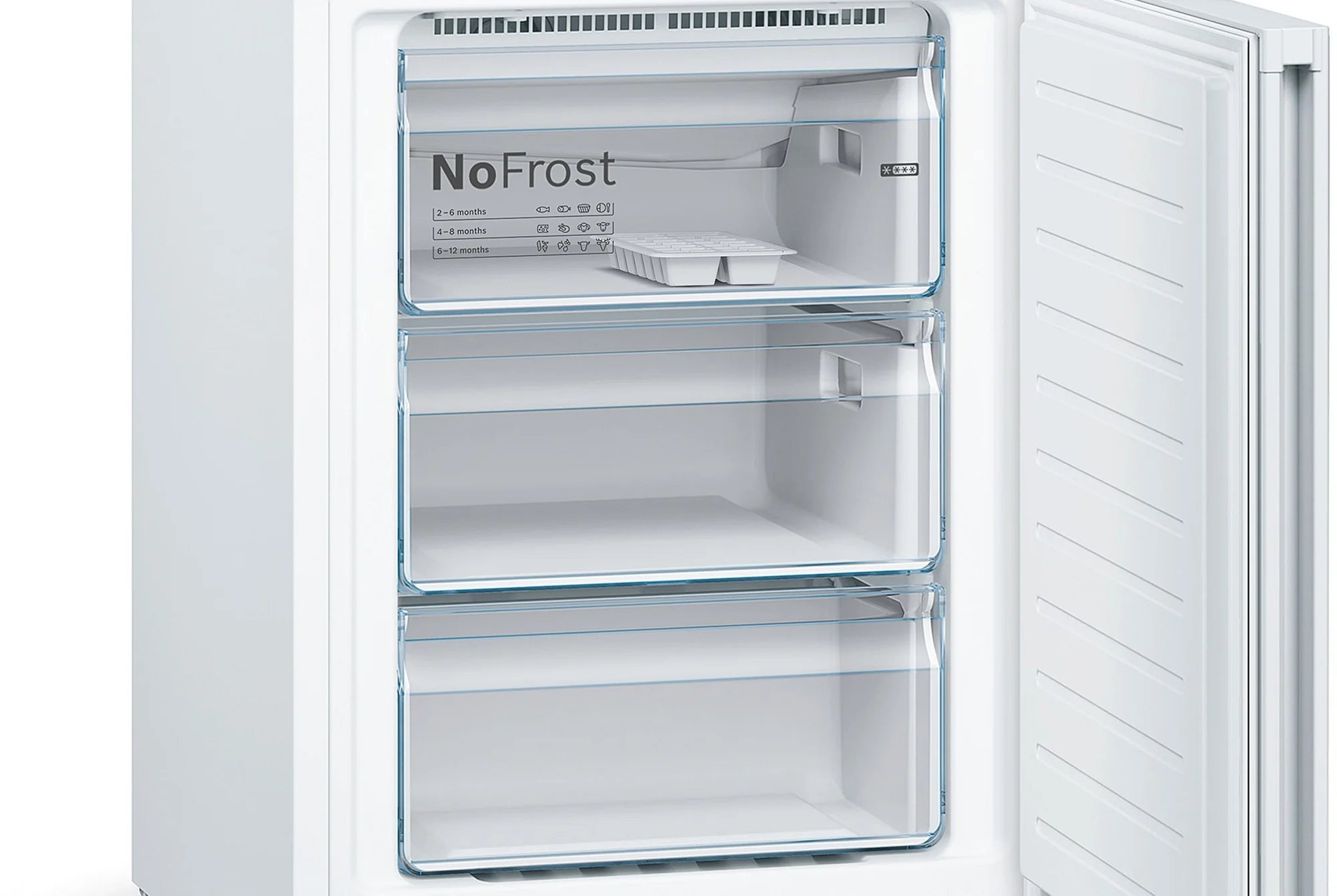 Bosch KGN392WEBG 60cm 70/30 Frost Free Fridge Freezer - White